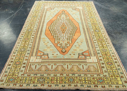 Turkish Vintage Rug 5'1" x 9'2" #22902
