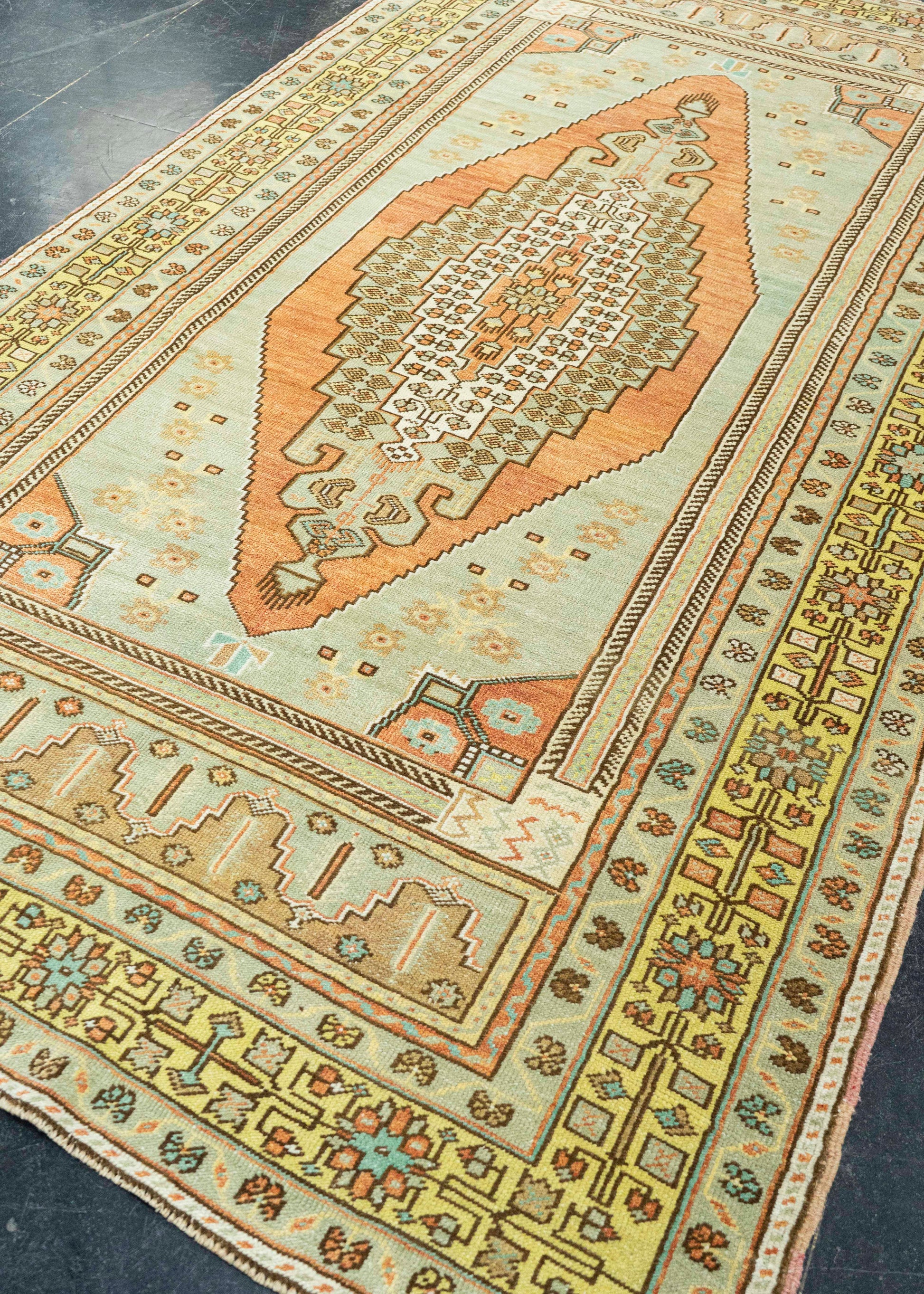 Turkish Vintage Rug 5'1" x 9'2" #22902