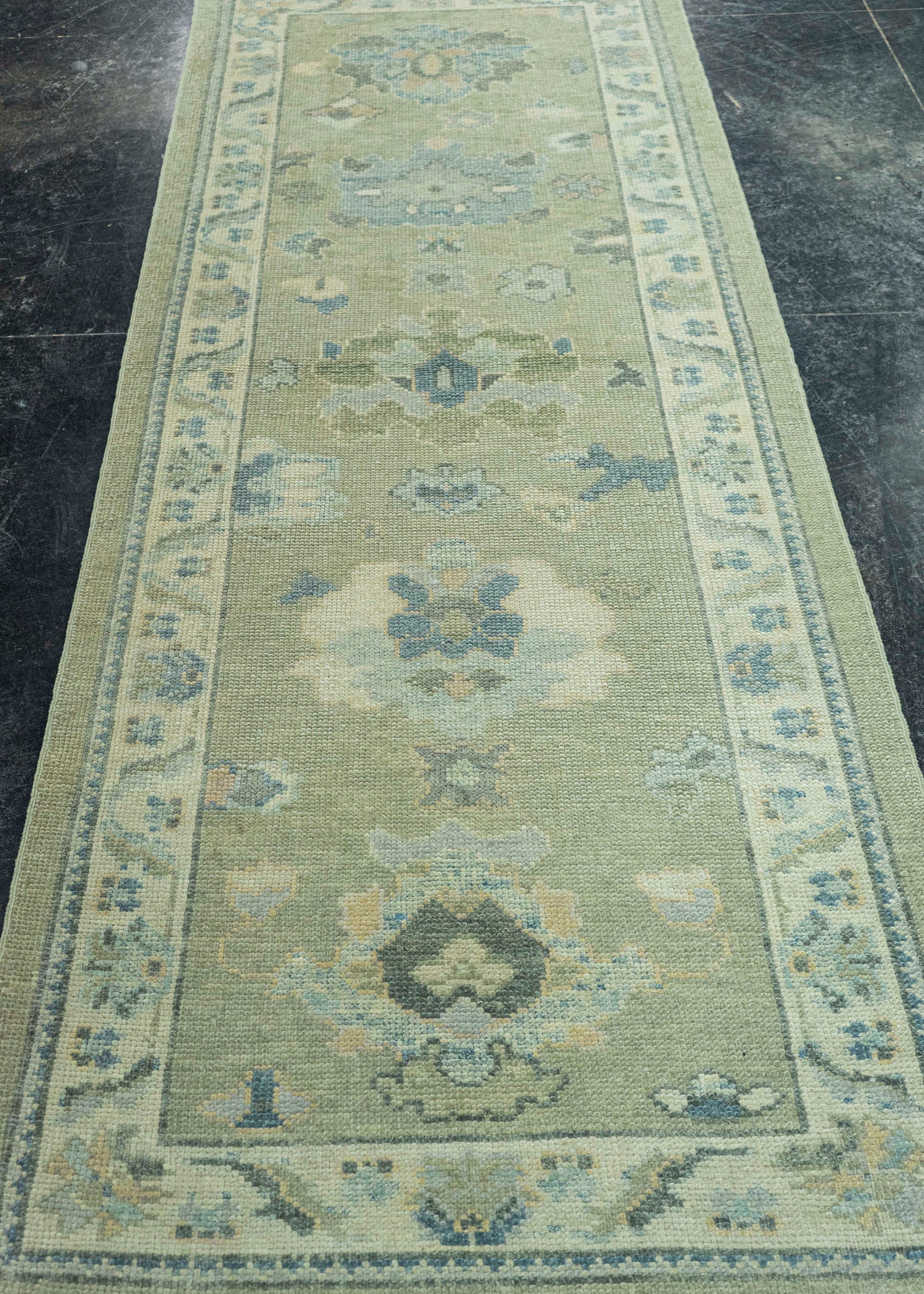 Turkish Oushak Rug 2'10"x 8' #19041