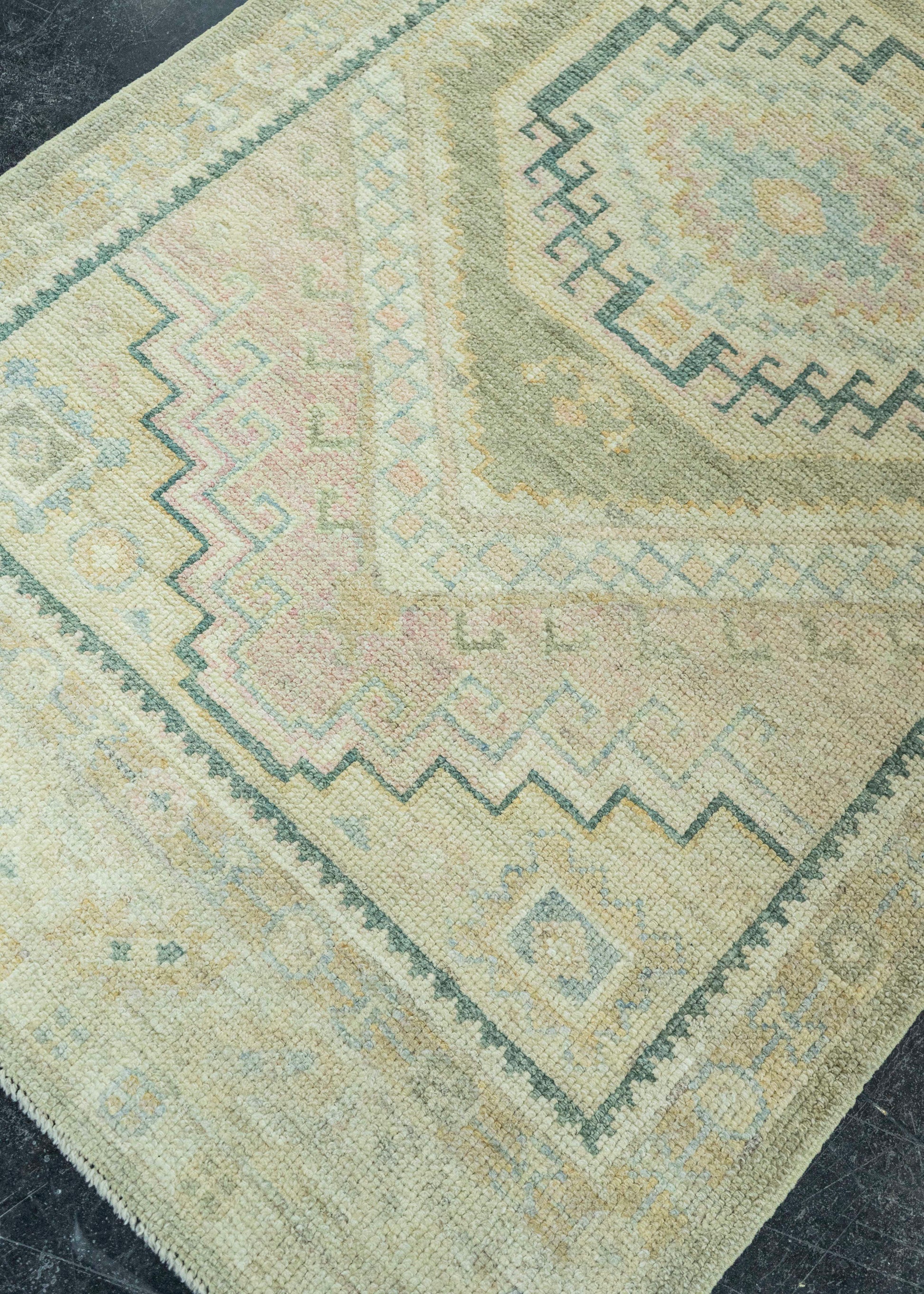 Turkish Oushak Rug 3'1" x 7'7" #19276