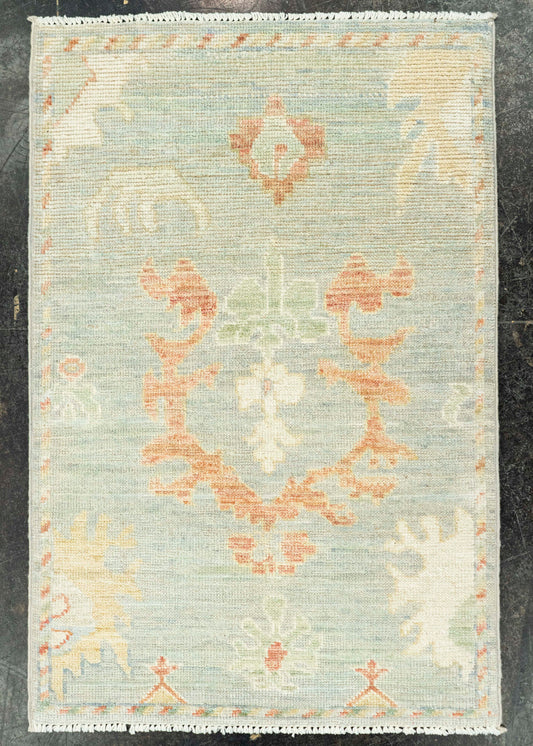 Oushak Rug 2'1" x 3'2" #23623