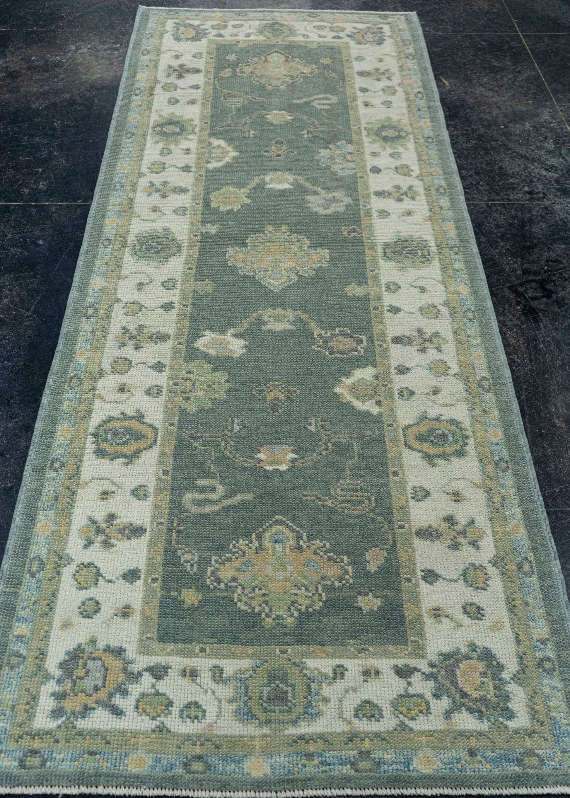 Turkish Oushak Rug 2'11"x 7'11" #19164
