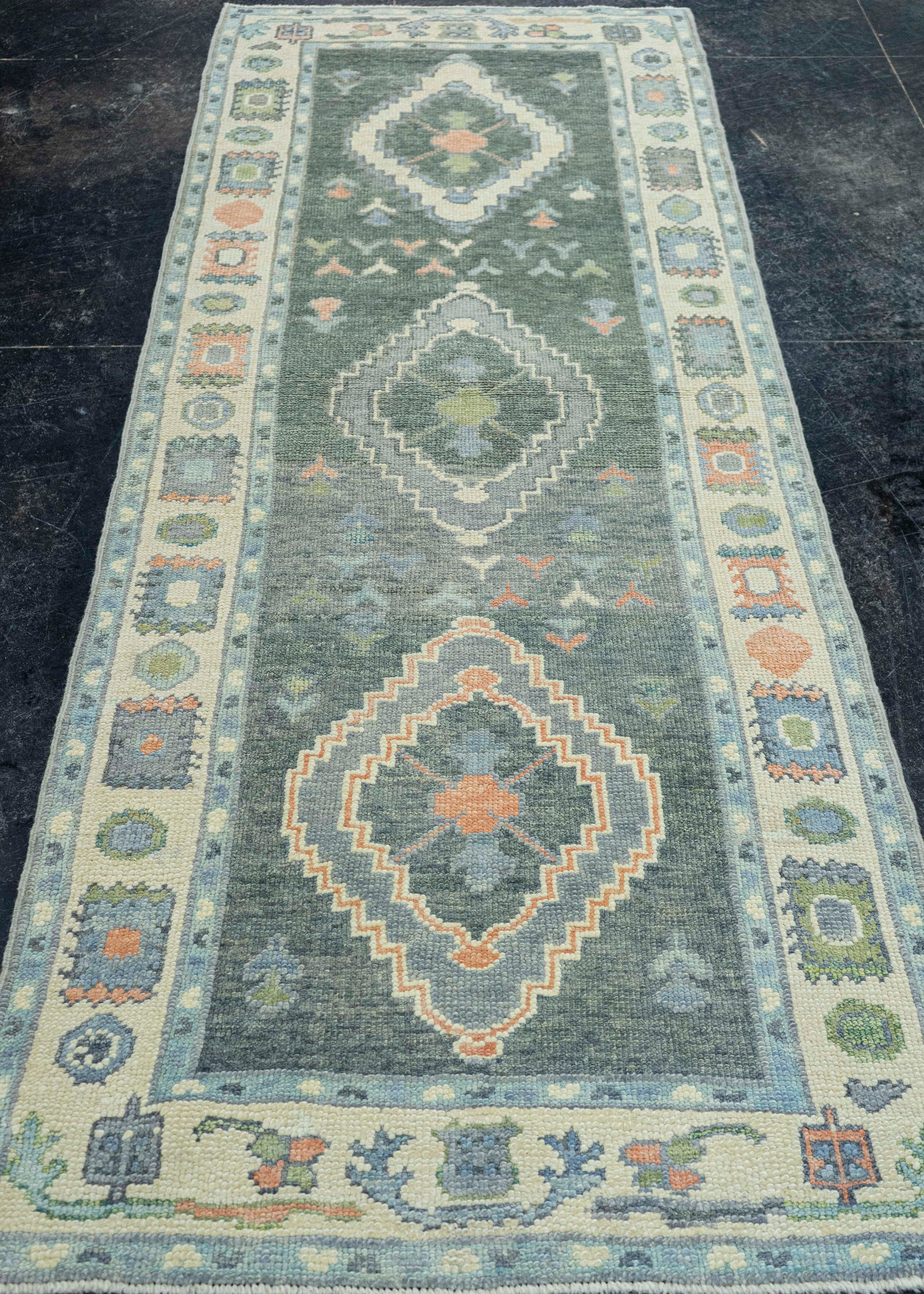 Turkish Oushak Rug 2'11"x 8' #19146