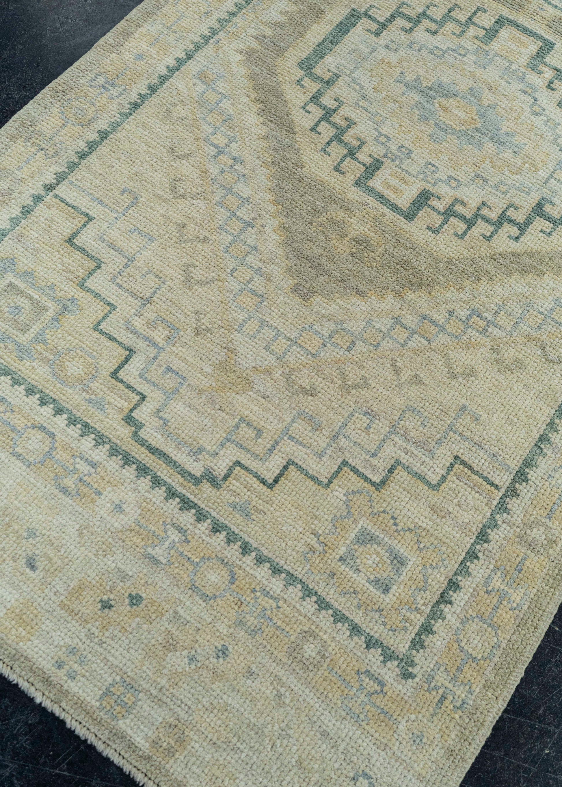 Turkish Oushak Rug 3'1"x 7'9" #19272