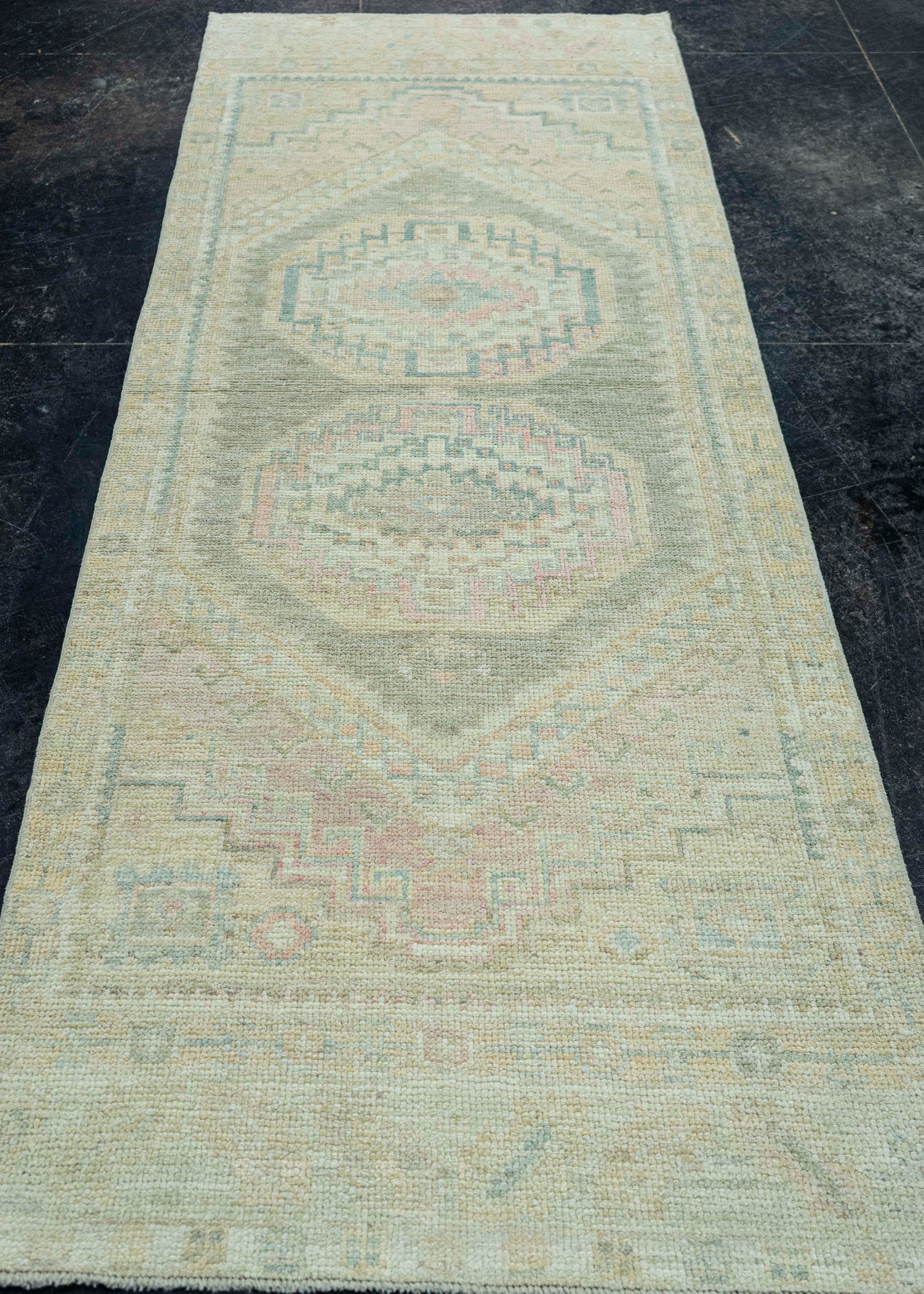 Turkish Oushak Rug 2'10"x 7'9" #19462