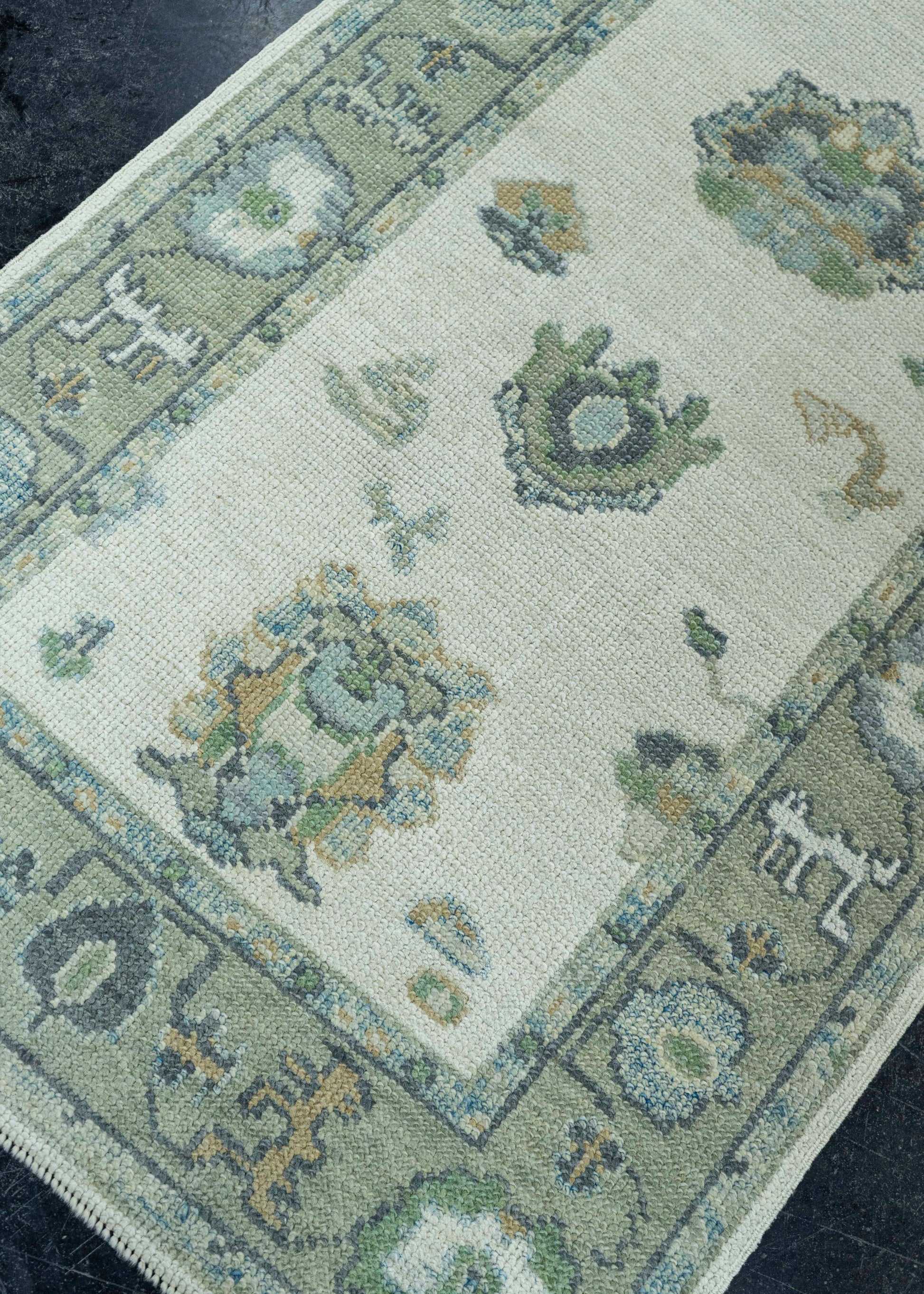 Turkish Oushak Rug 2'9"x 7'10" #19130