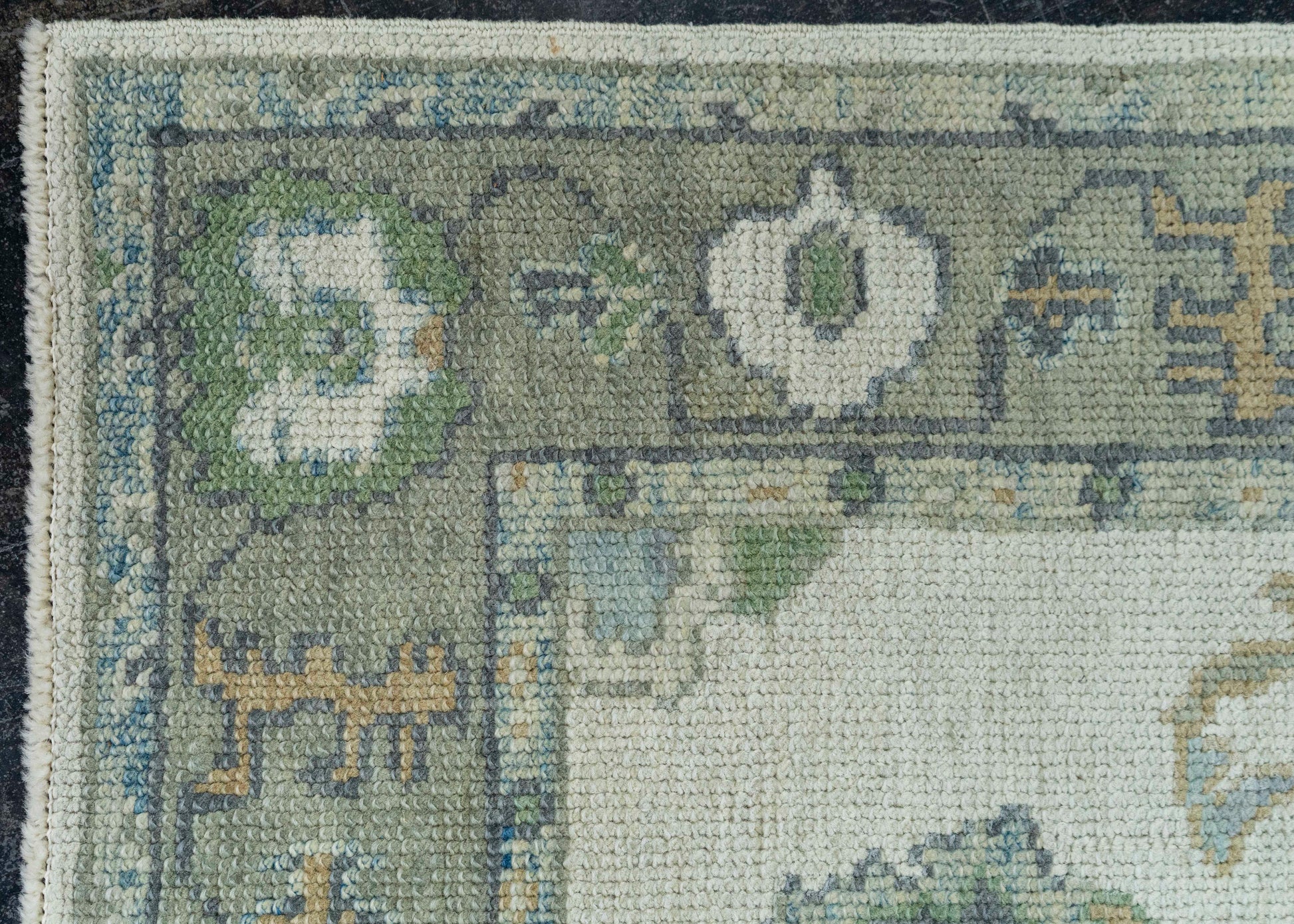 Turkish Oushak Rug 2'9"x 7'10" #19130