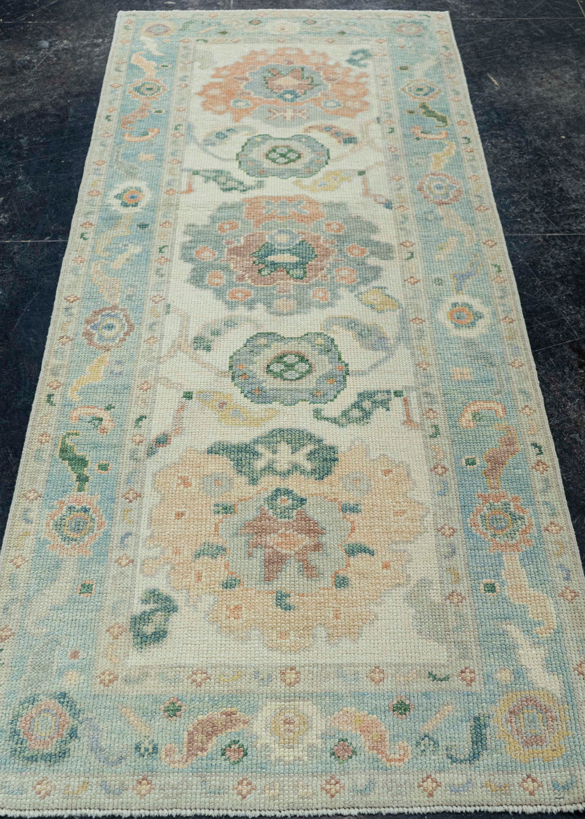 Turkish Oushak Rug 2'9"x 6'10" #19022