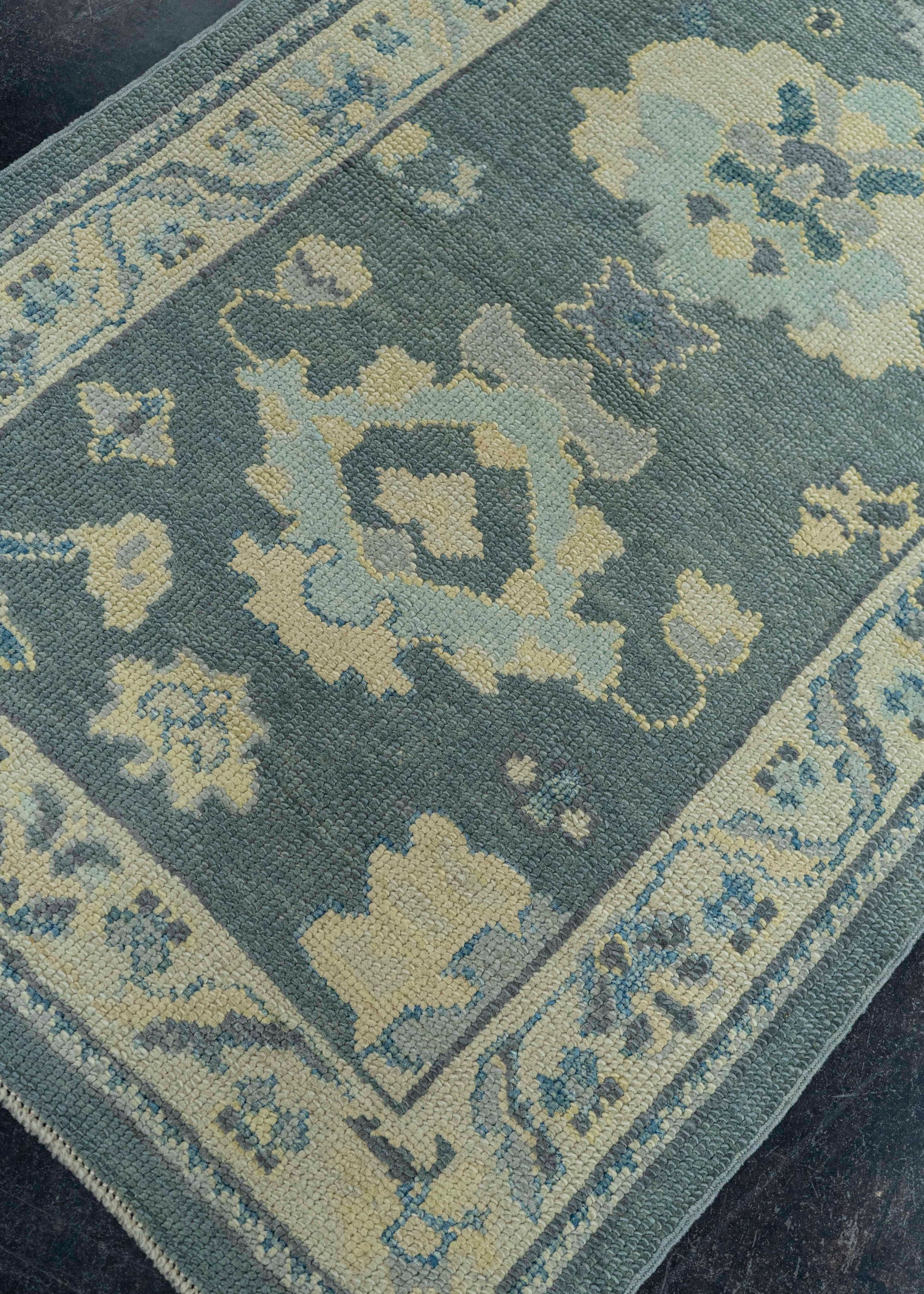 Turkish Oushak Rug 2'10"x 6'2" #19174