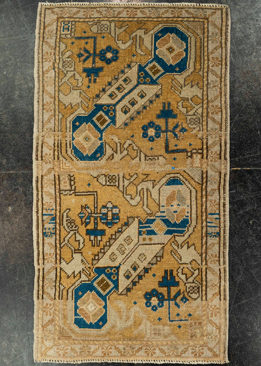 Turkish Yastik Rug  1'9" x  3'3" #23636