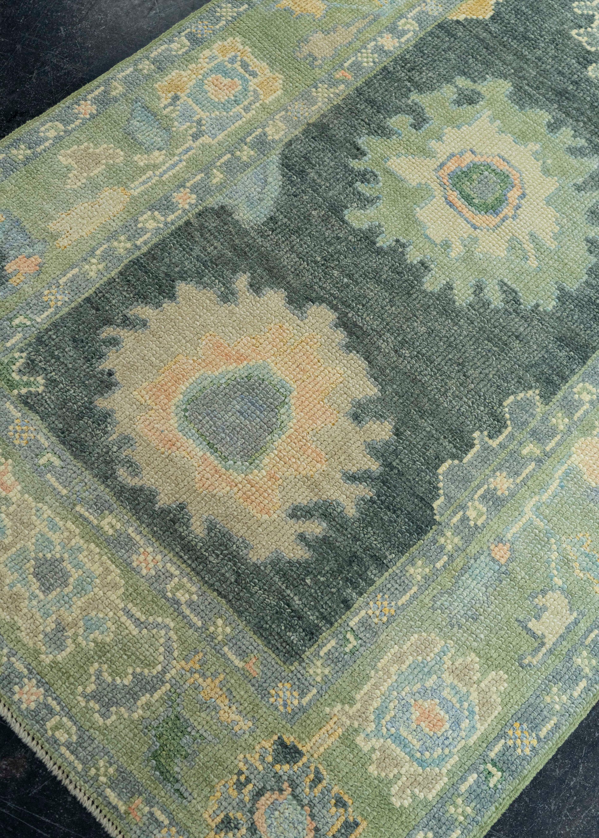 Turkish Oushak Rug 3'x 6'7" #19038