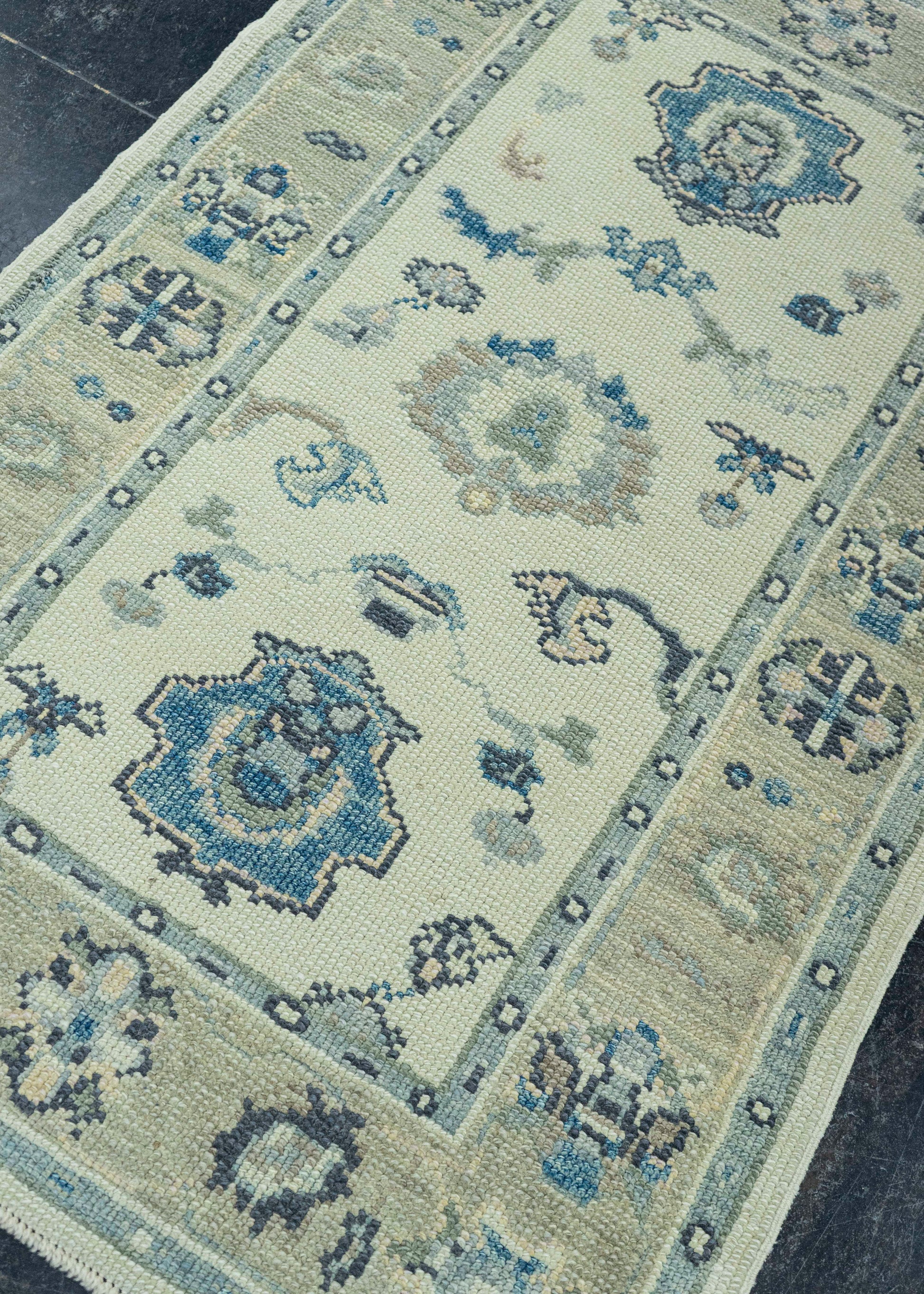 Turkish Oushak Rug 3'x 4'8" #7702
