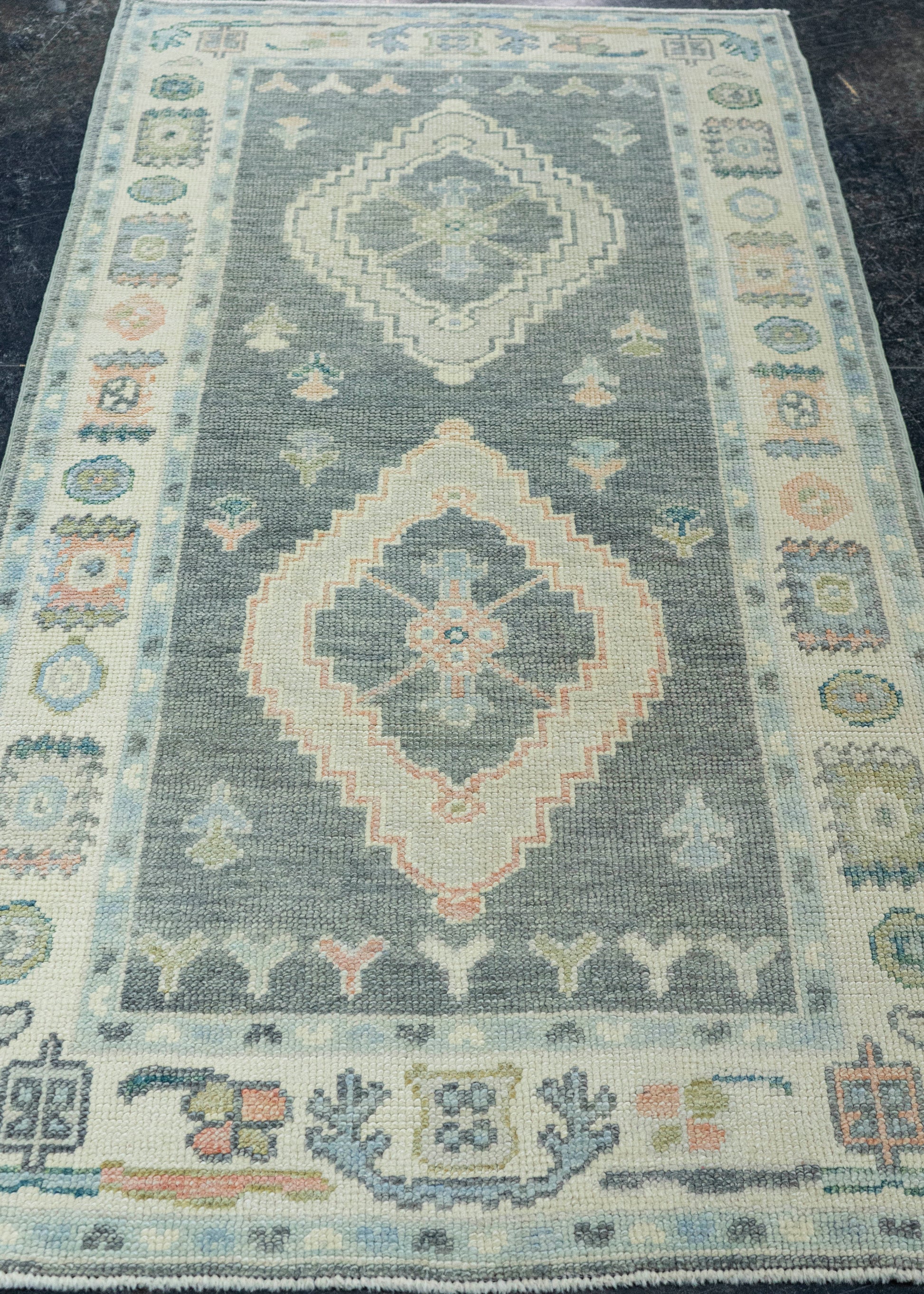 Turkish Oushak Rug 3'1"x 5'11" #19503
