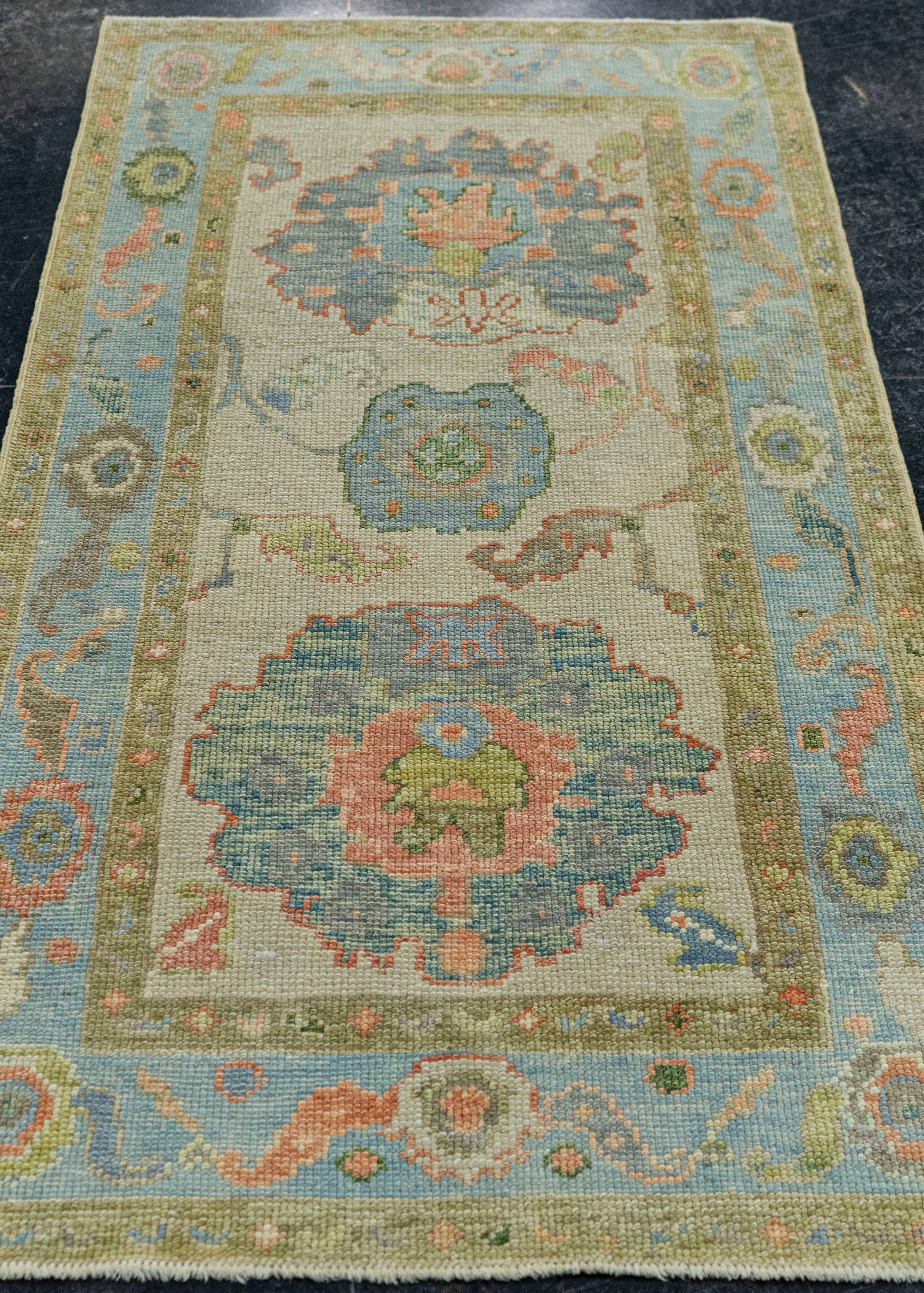 Turkish Oushak Rug 2'10"x 5'11" #20115