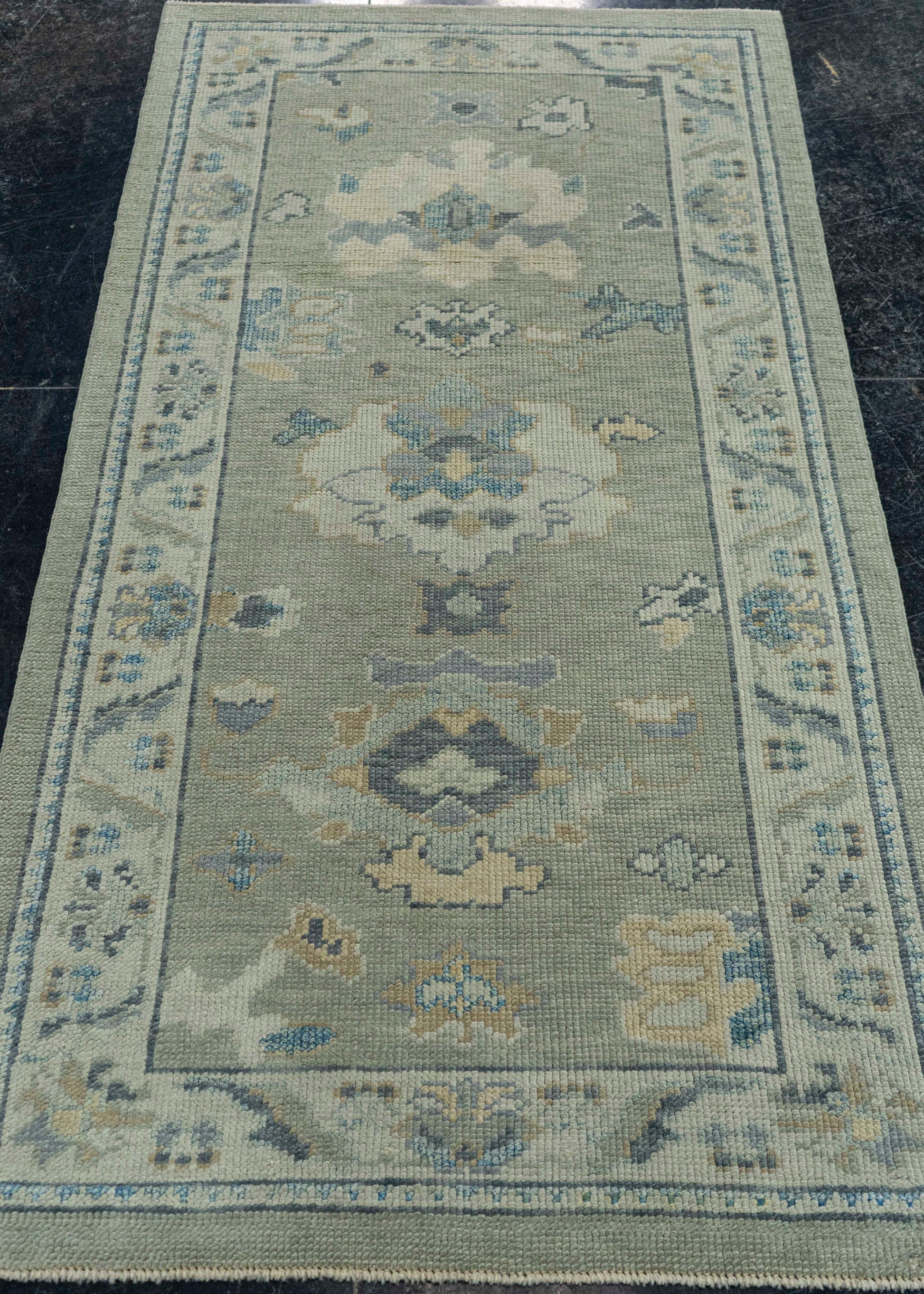 Turkish Oushak Rug 2'10"x 5'6" #19191