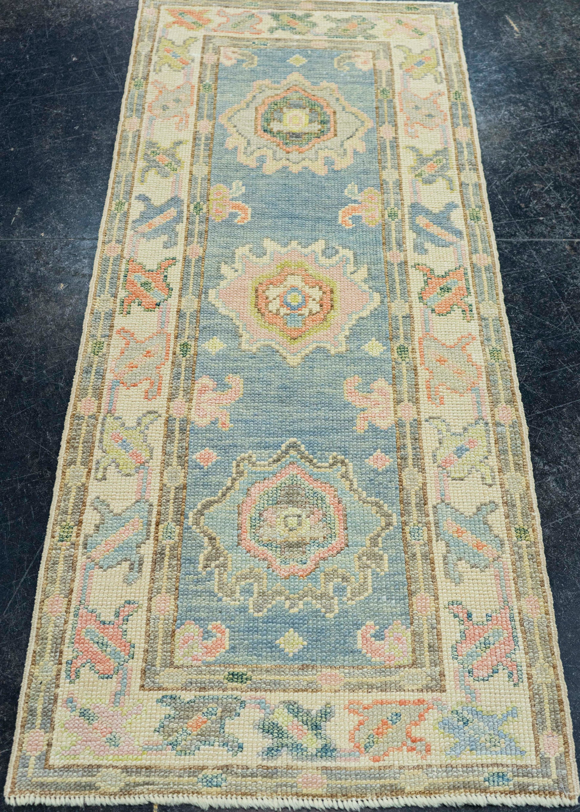 Turkish Oushak Rug 2'x 5' #20123