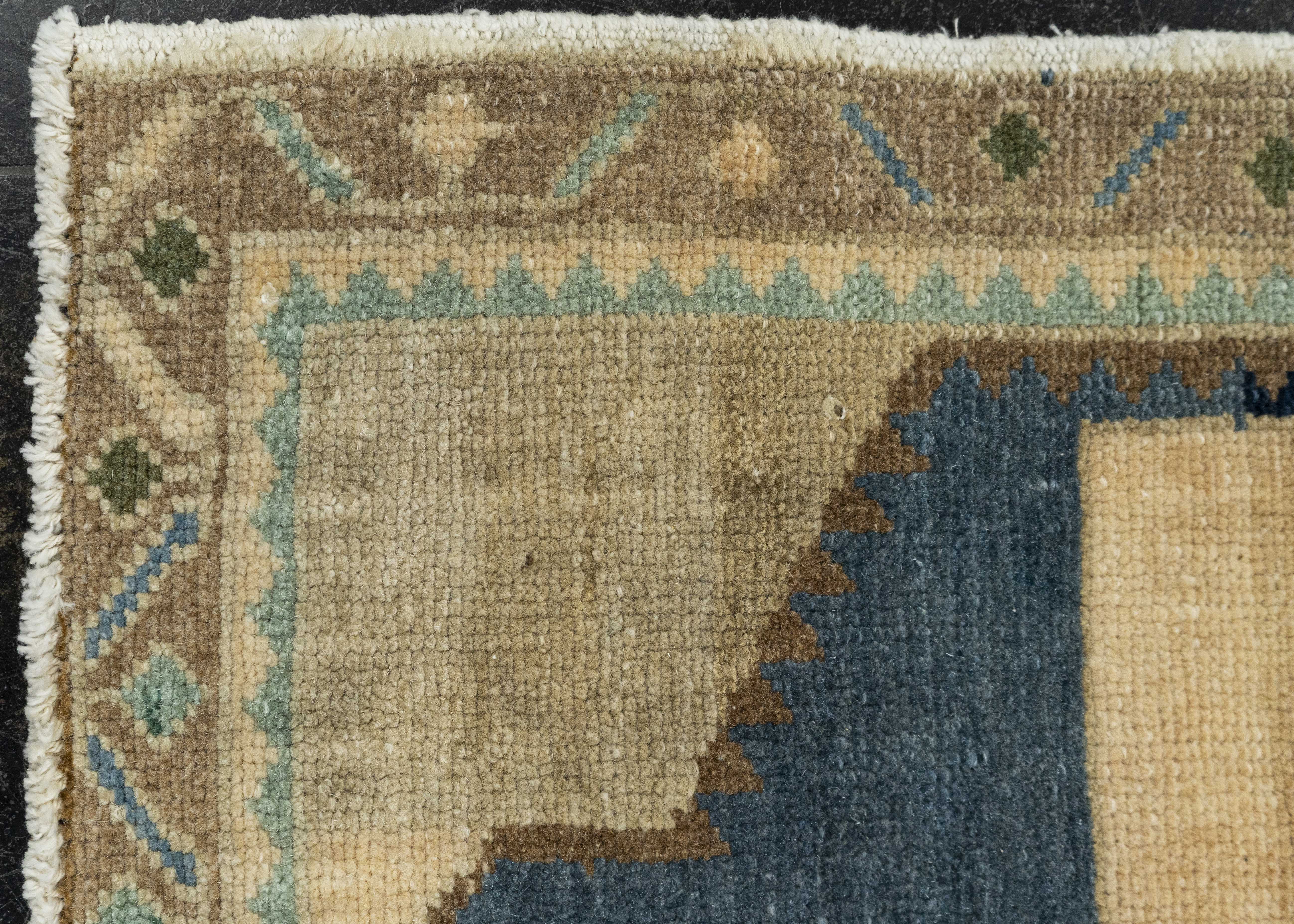 Turkish Mini Rug Oriental Hand Knotted Vintage Rug 1'7