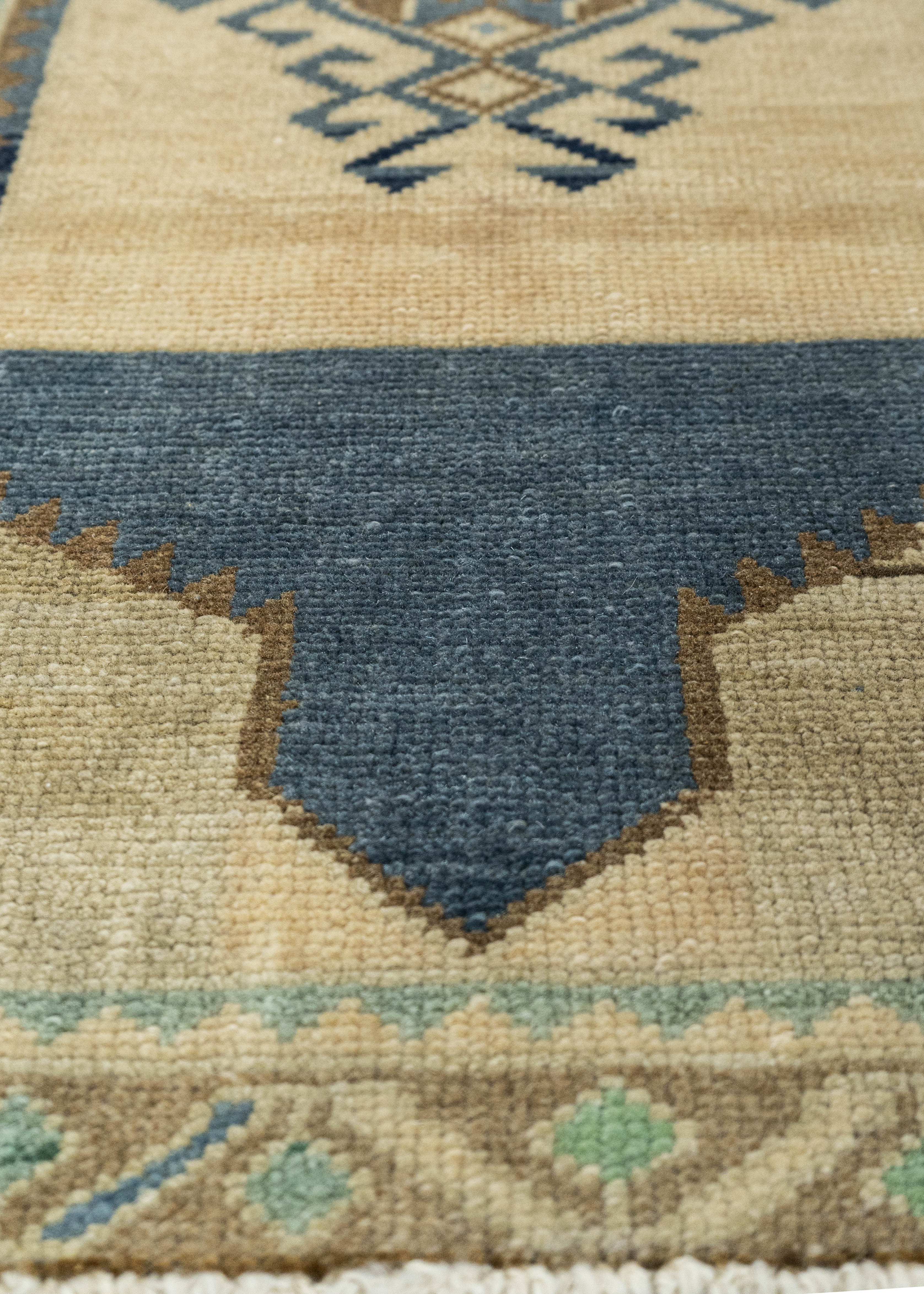 Turkish Mini Rug Oriental Hand Knotted Vintage Rug 1'7