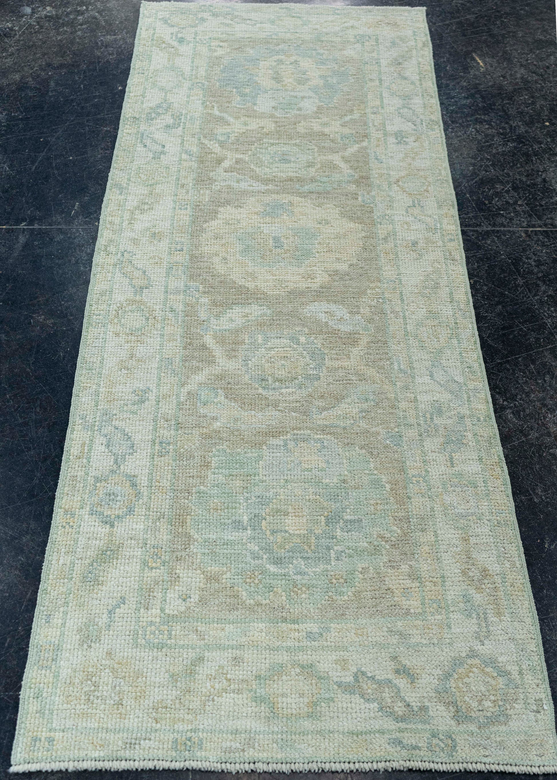 Turkish Oushak Rug 2'3"x 6' #19433