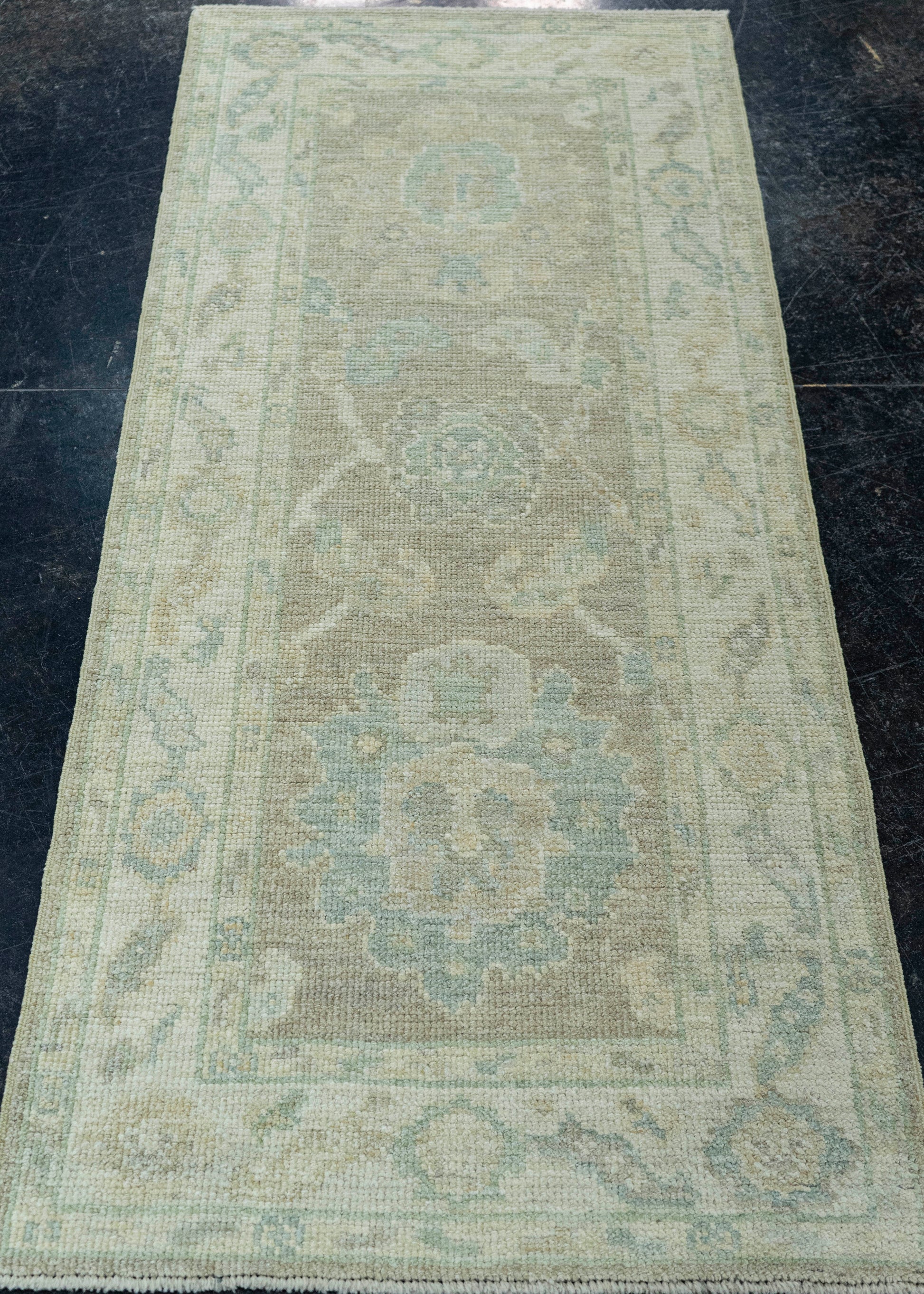 Turkish Oushak Rug 2'2"x 5'2" #19485