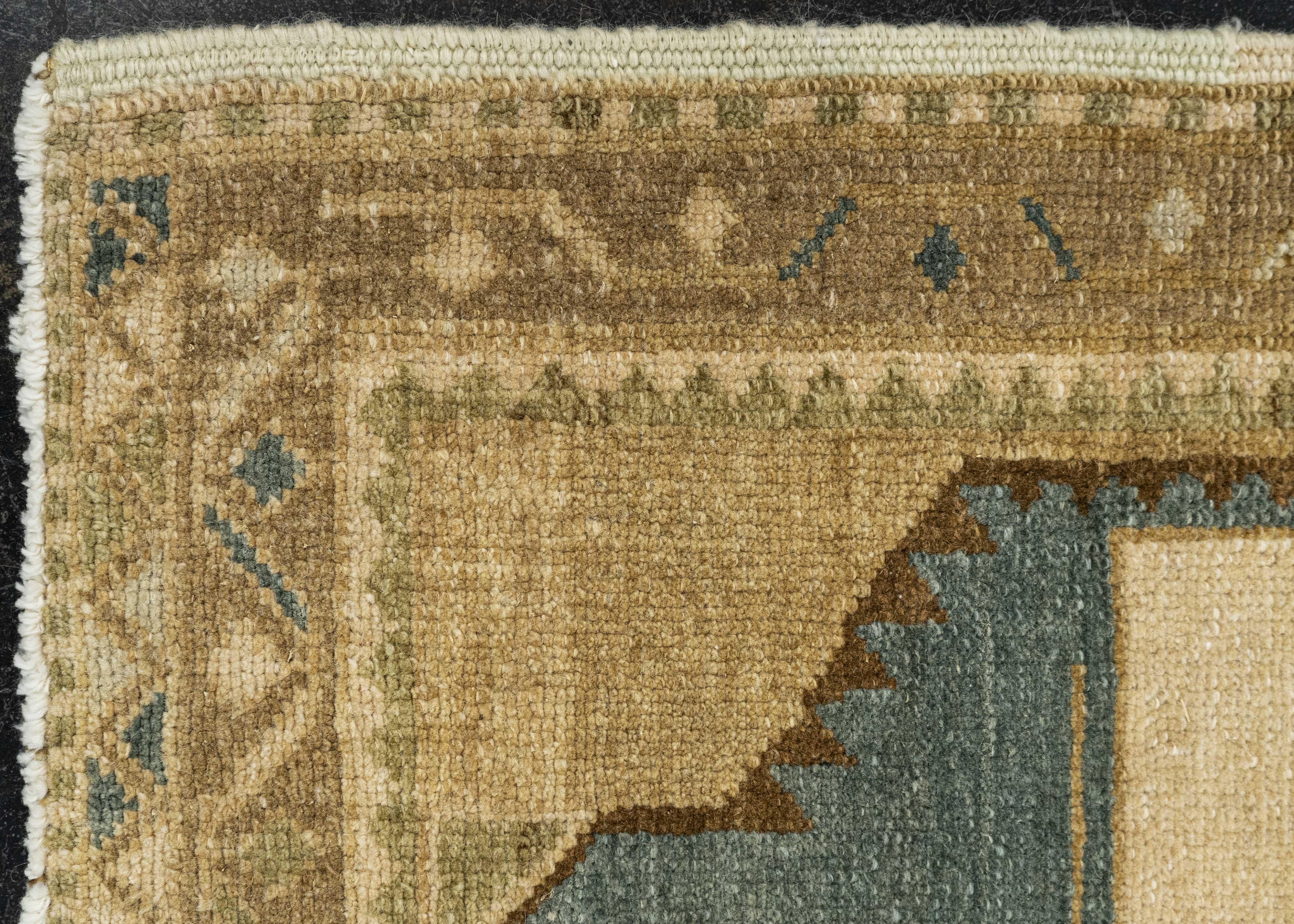 Turkish Mini Rug Oriental Hand Knotted Vintage Rug 1'8