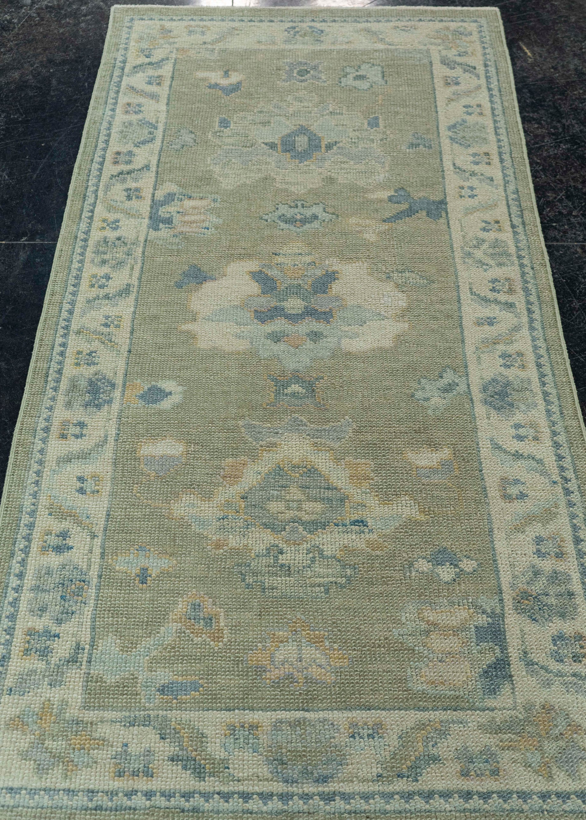Turkish Oushak Rug  2'8" x 5'9" #19040