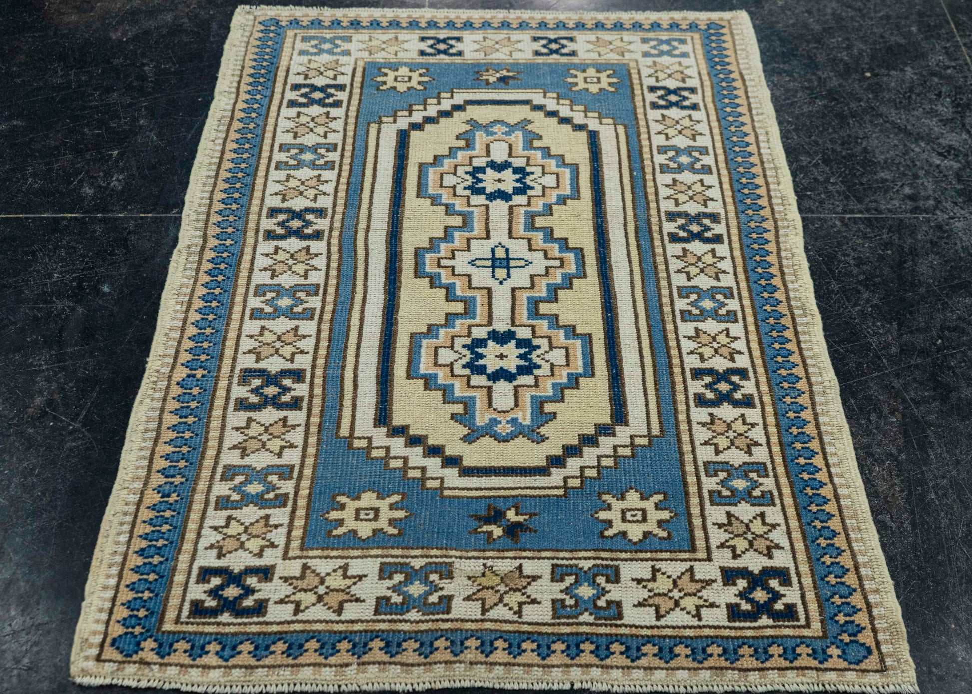 Turkish Vintage Rug  2'11" x 4'2" #20567