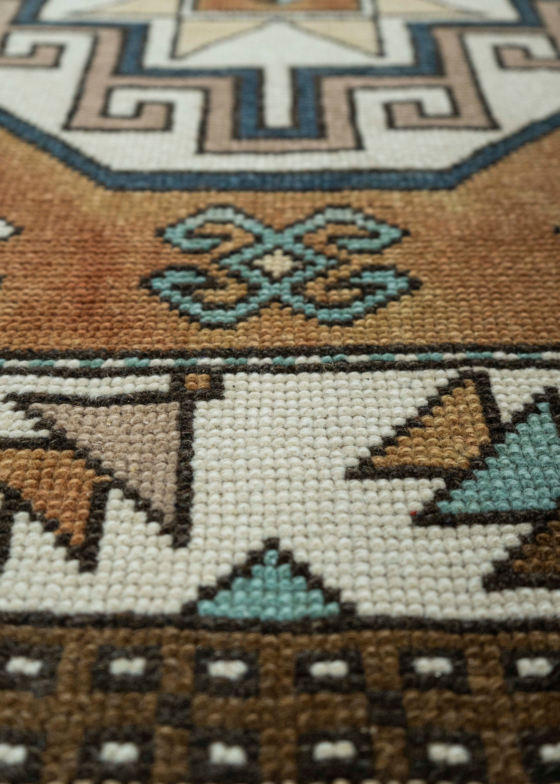 Turkish Vintage Square Rug  3' x 3'6" #20564