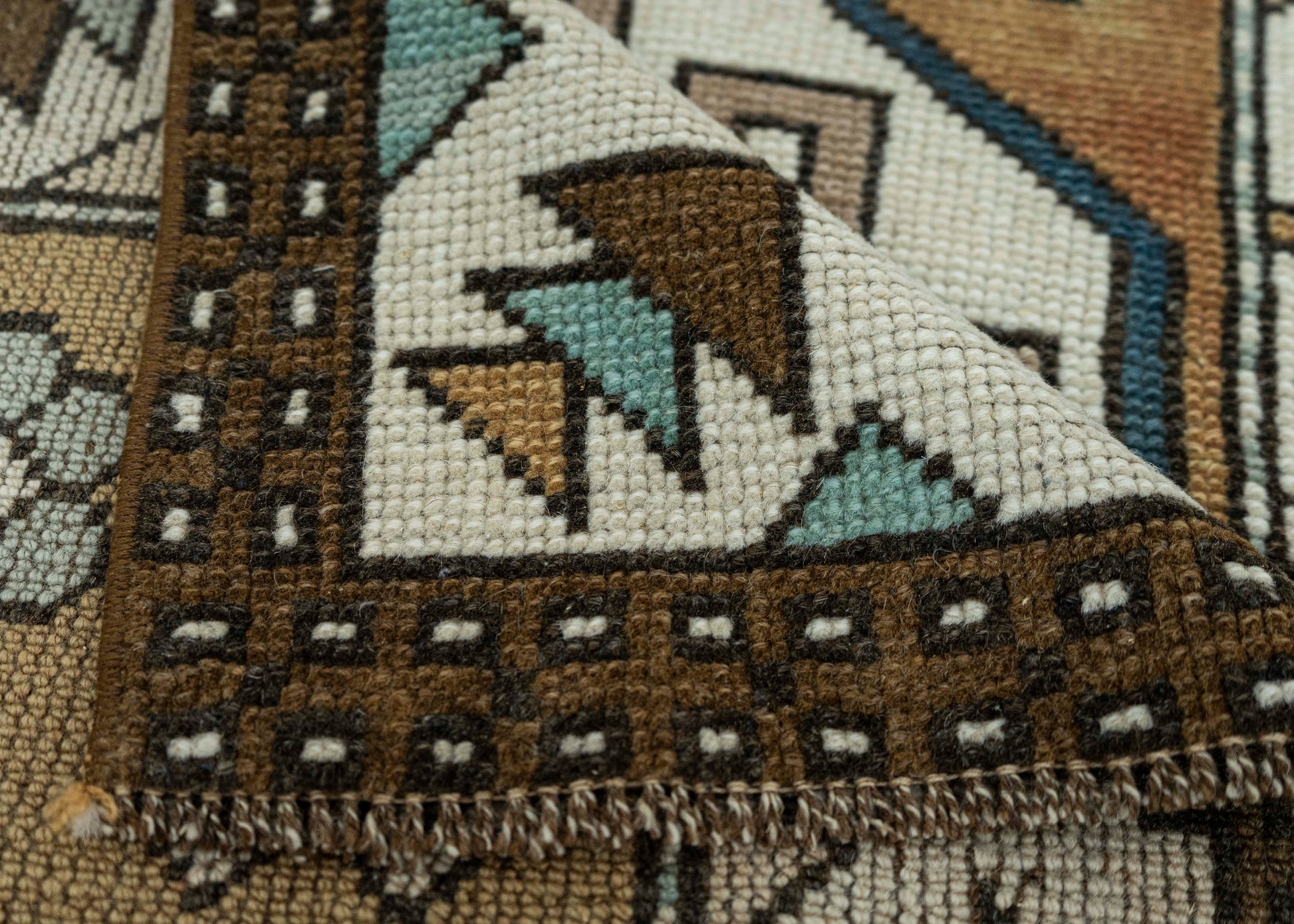 Turkish Vintage Square Rug  3' x 3'6" #20564