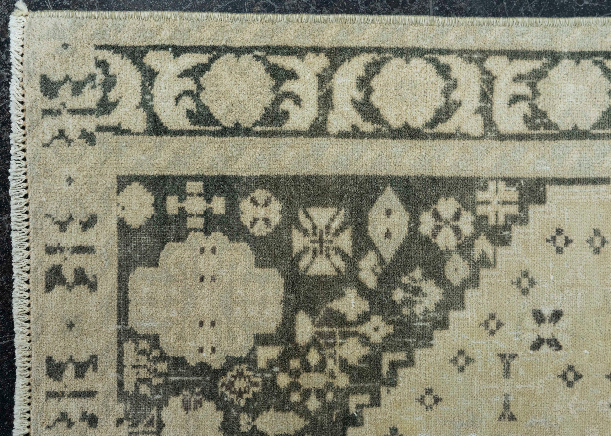 Turkish Vintage Square Rug  3' x 2'9" #20775