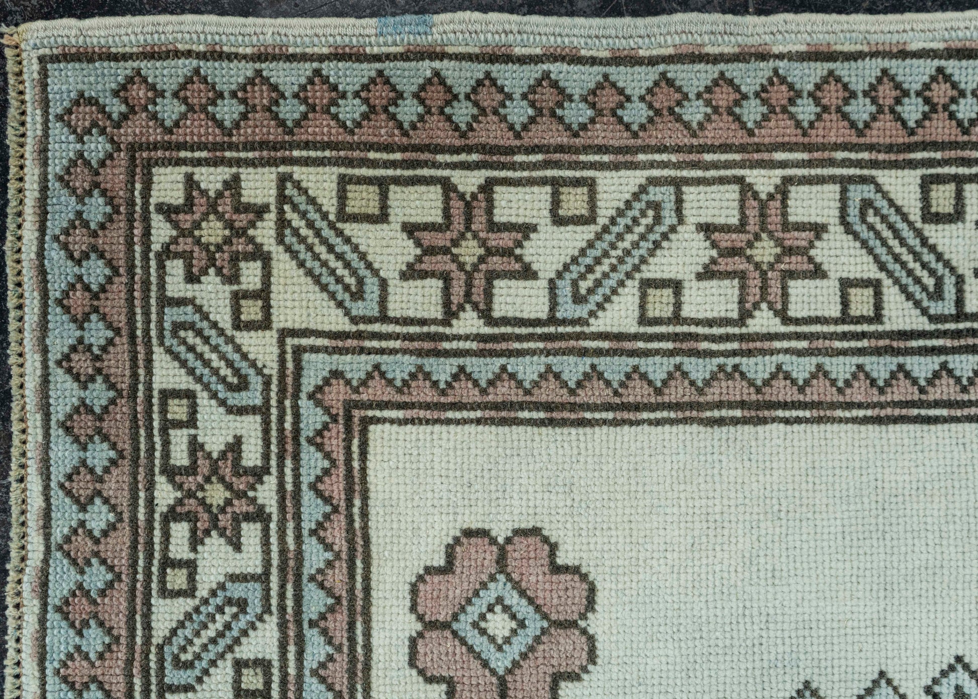 Turkish Vintage Square Rug  4' x 3'8" #20673