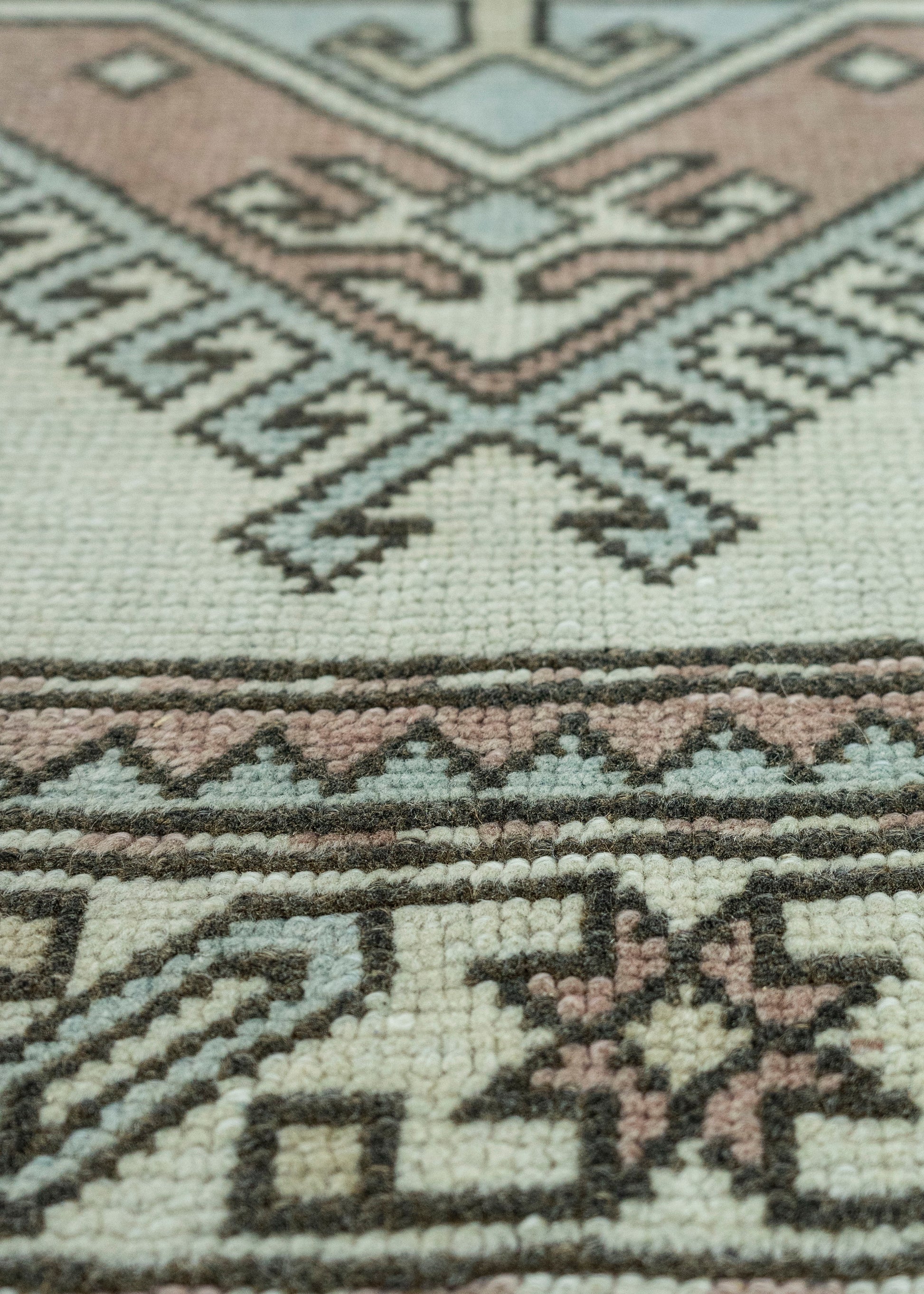 Turkish Vintage Square Rug  4' x 3'8" #20673