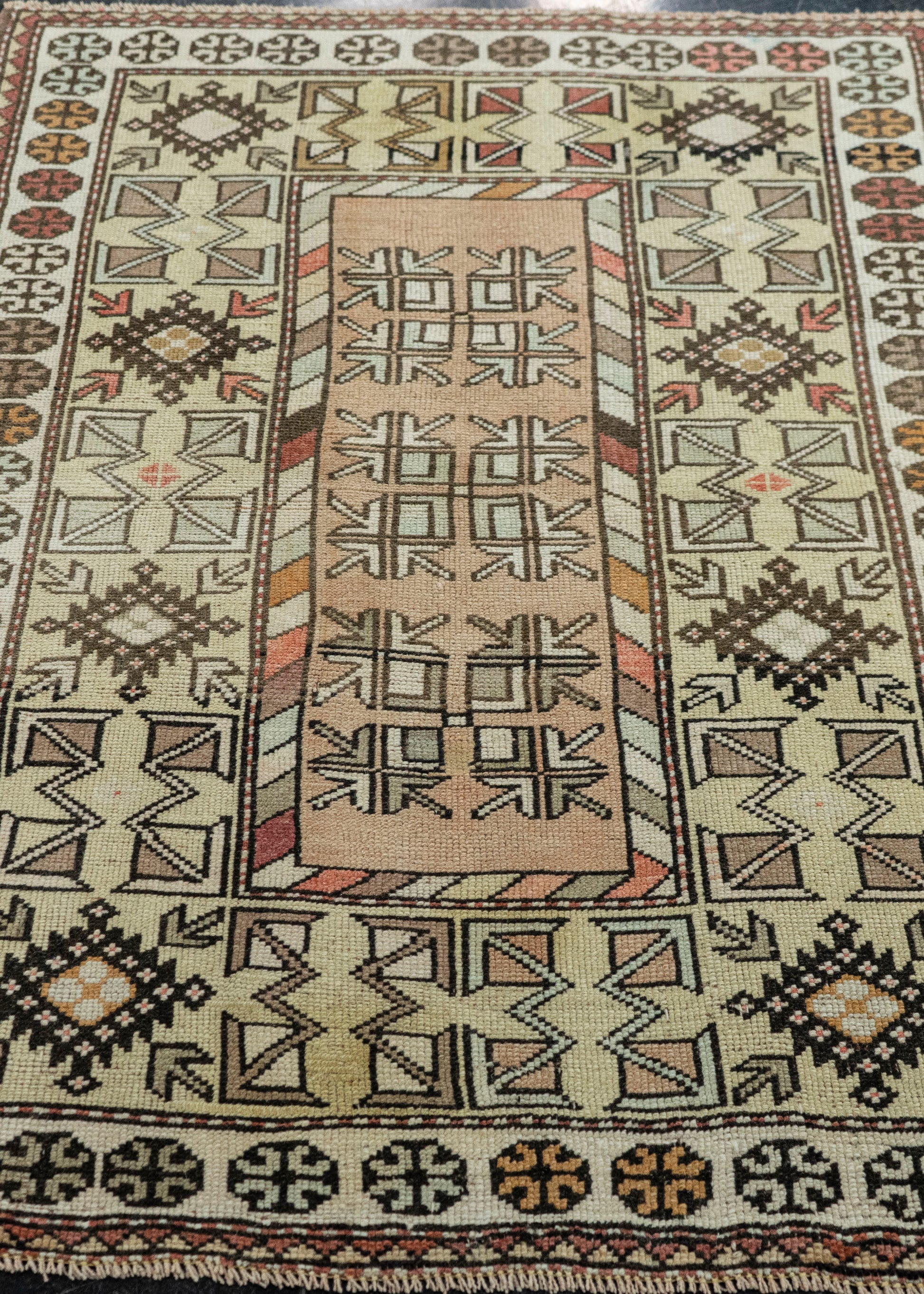 Turkish Vintage Rug 3'4" x 4'8" #19800