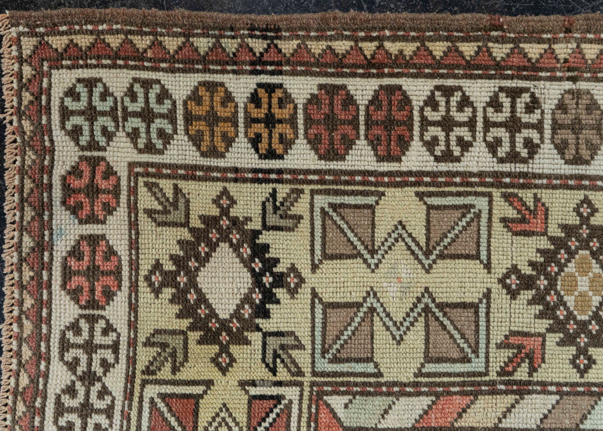 Turkish Vintage Rug 3'4" x 4'8" #19800