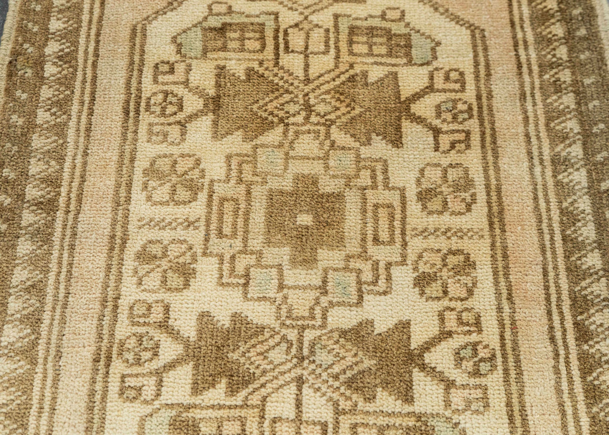 Turkish Mini Rug Oriental Hand Knotted Vintage Rug  1'8" x  3'3" #22032