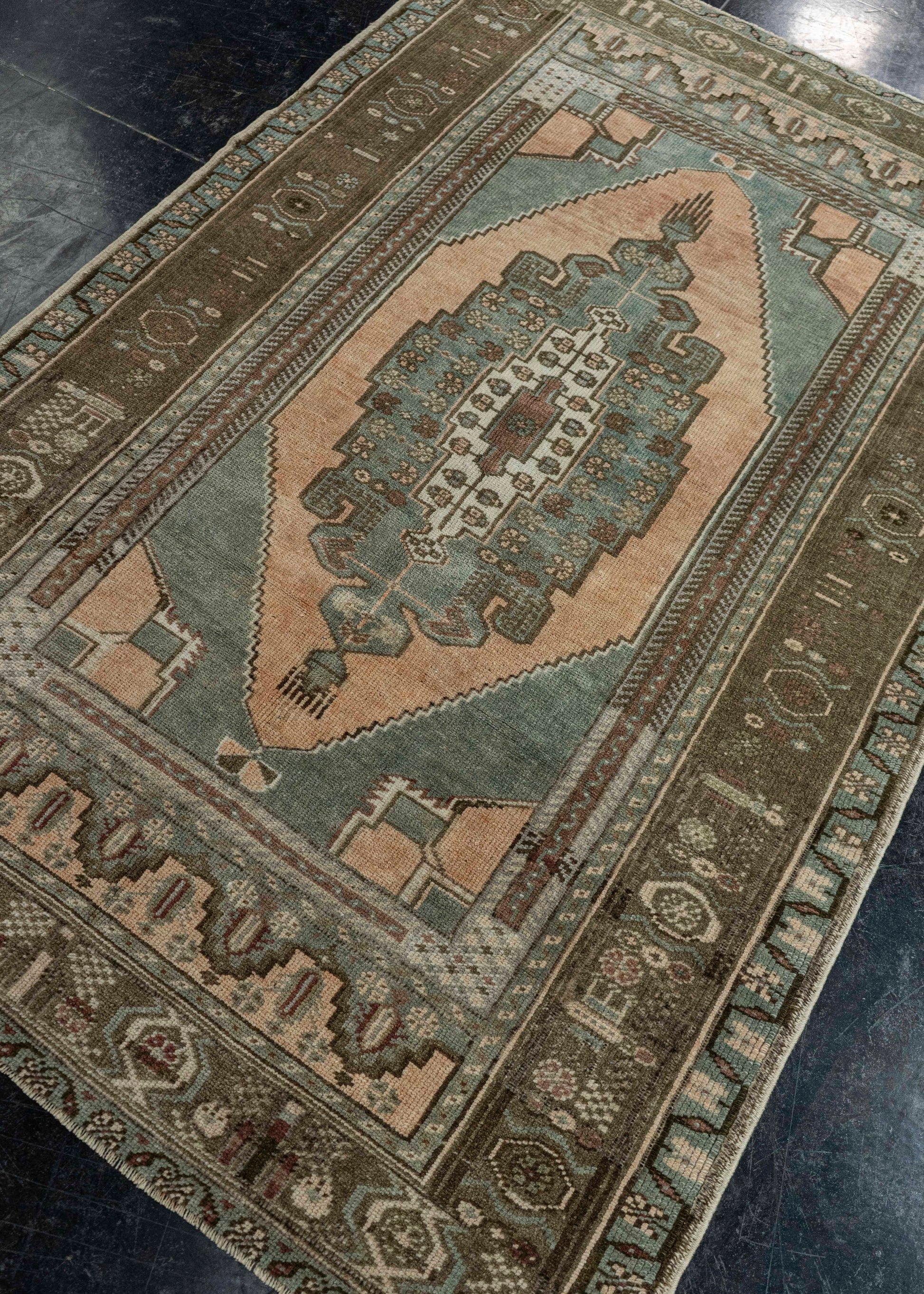 Turkish Vintage Rug  3'8" x 5'9" #20719