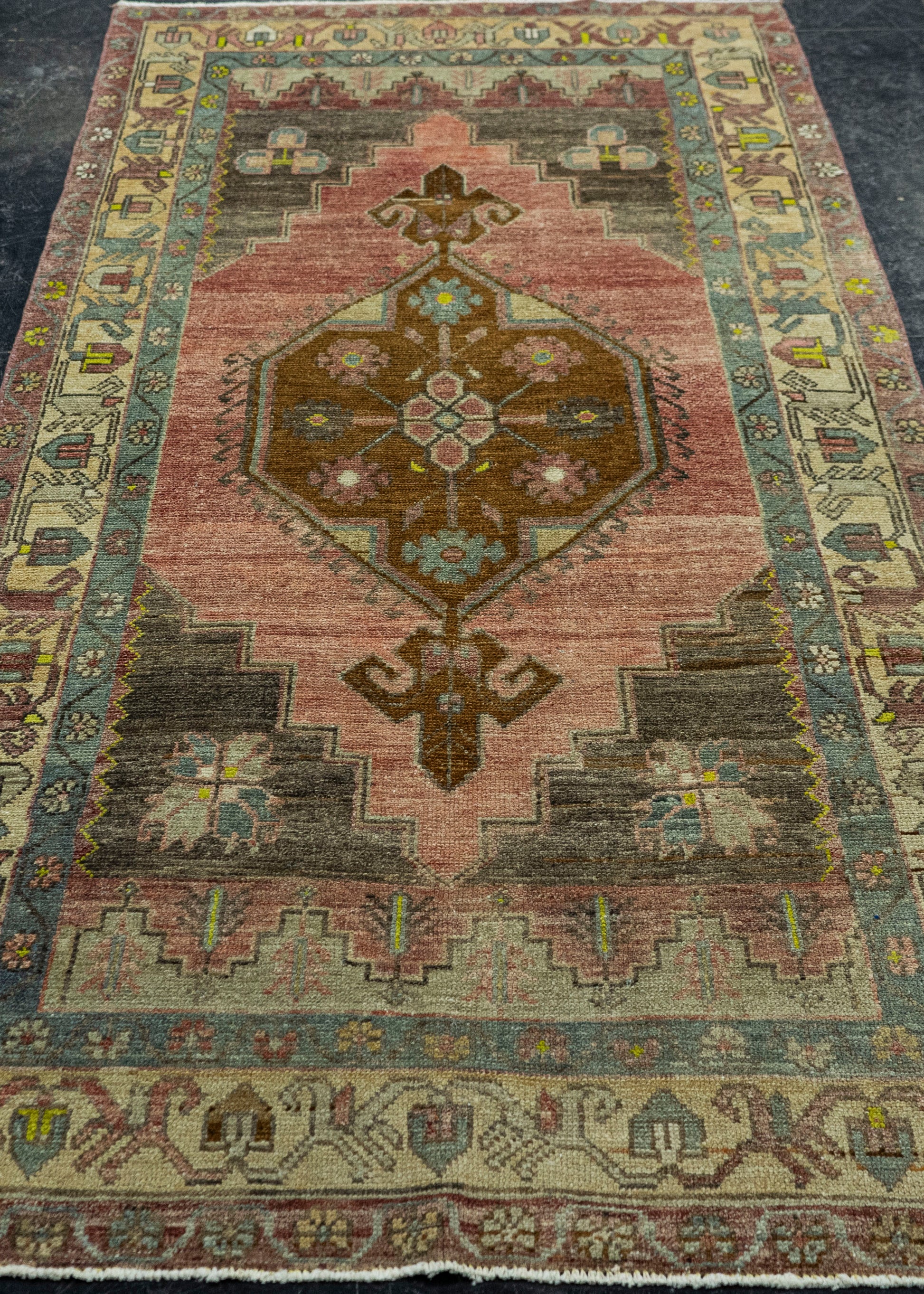 Turkish Vintage Rug  3'6" x 7'7" #20665