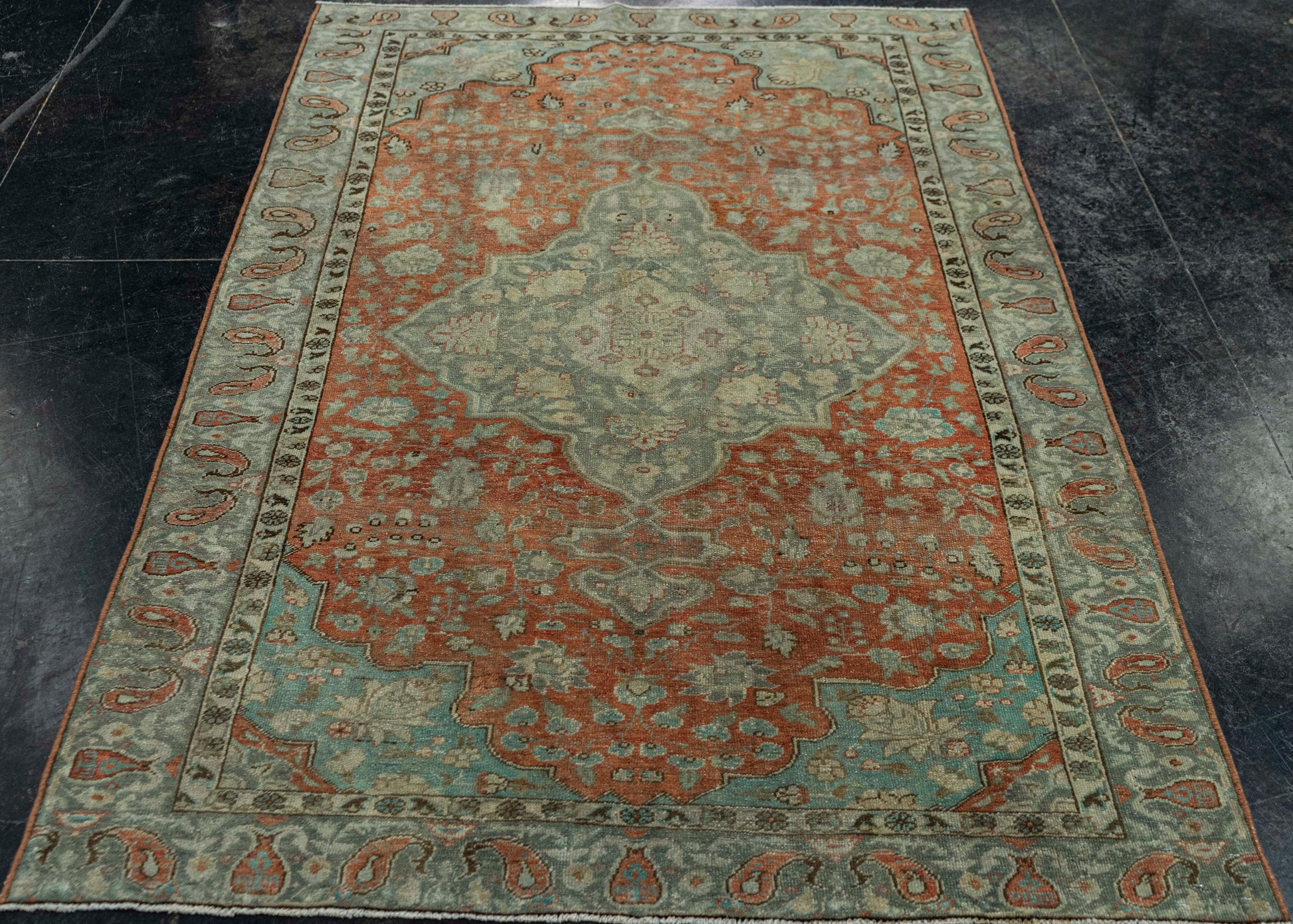 Turkish Vintage Rug  4' x 5'10" #20688