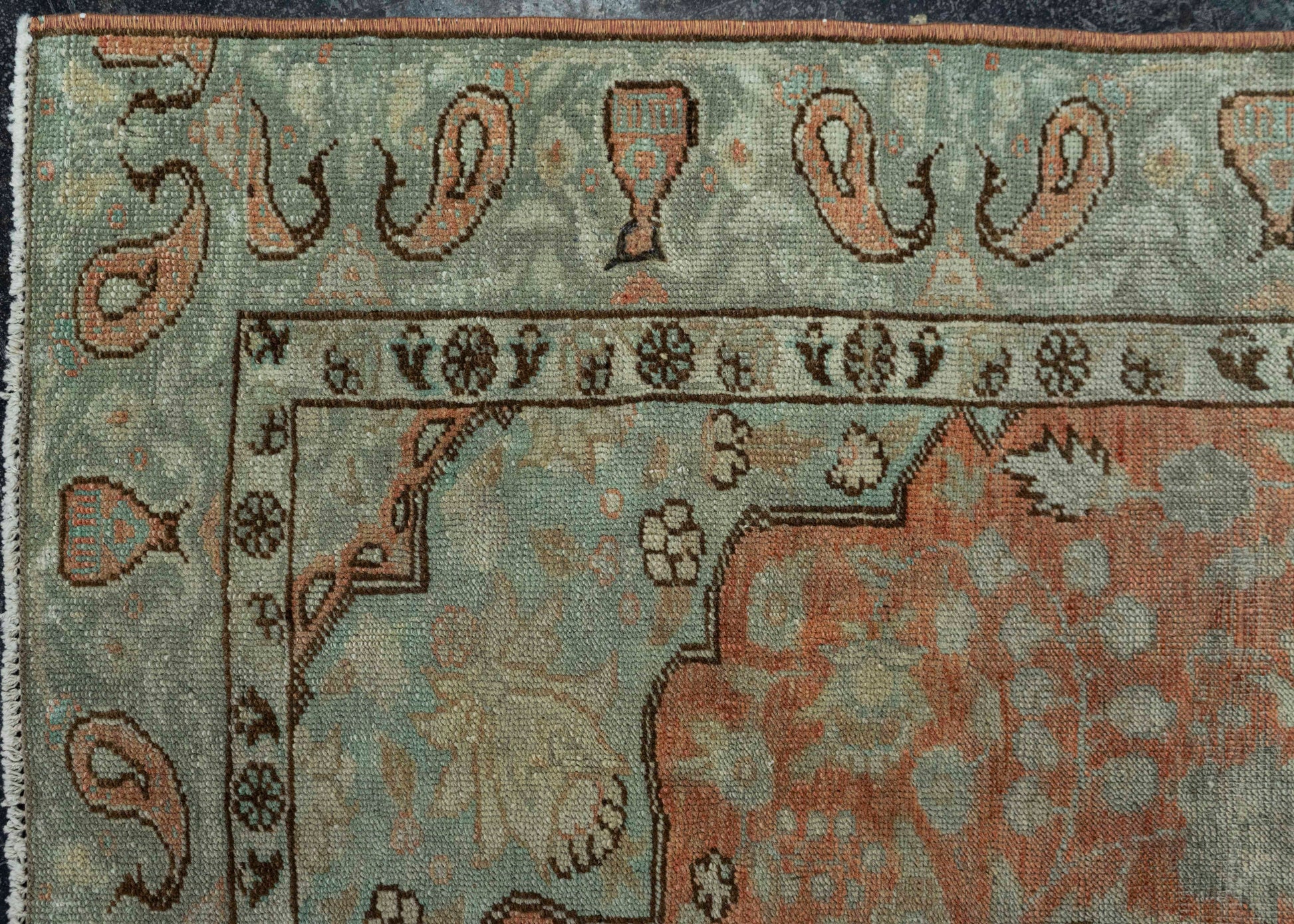 Turkish Vintage Rug  4' x 5'10" #20688