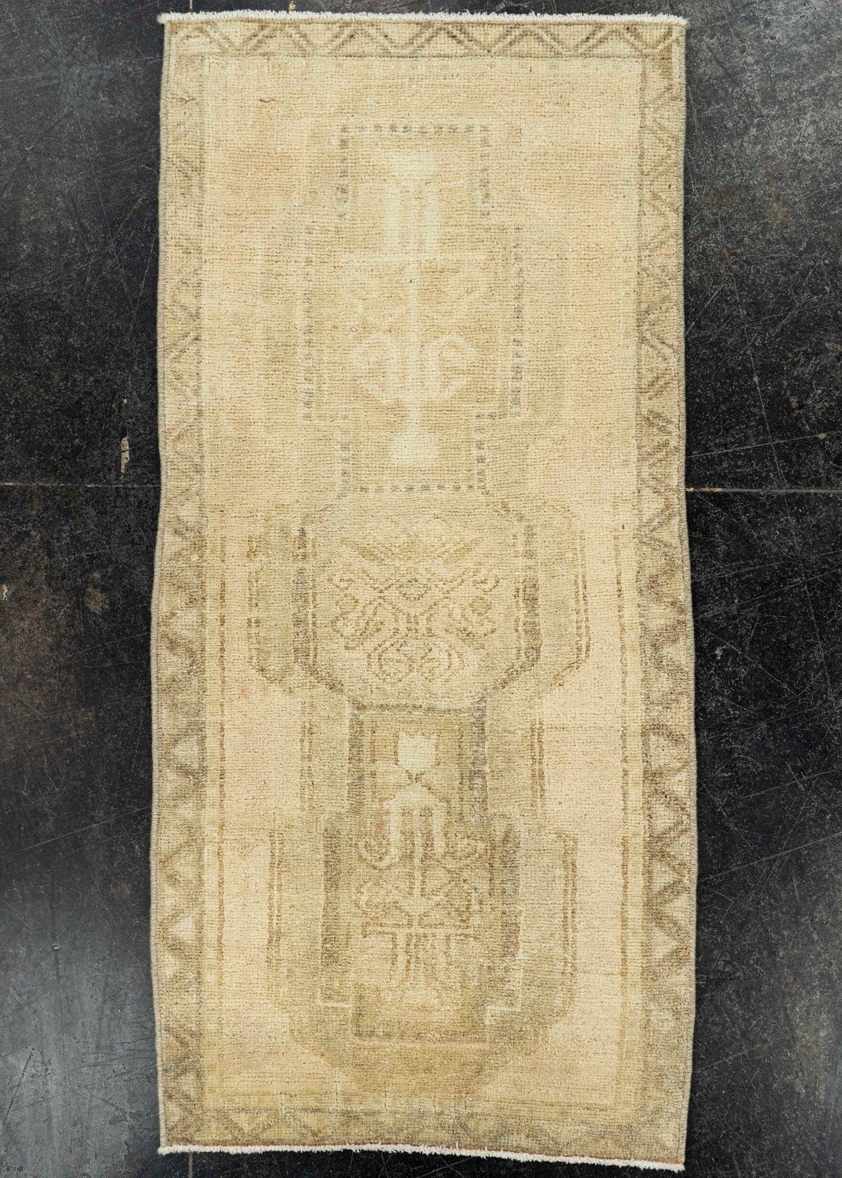 Turkish Mini Rug Oriental Hand Knotted Vintage Rug  1'8" x  3'5" #22096
