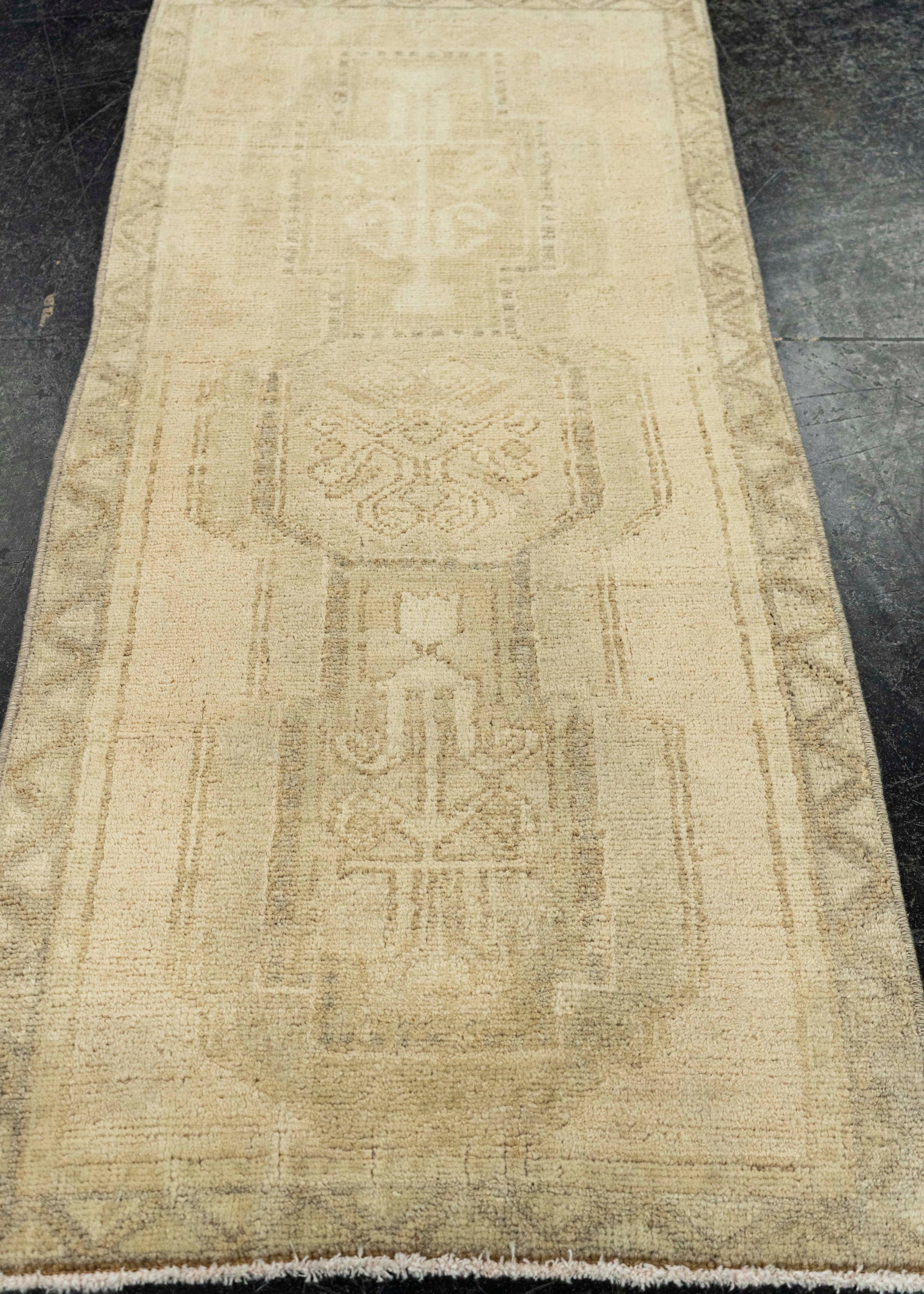 Turkish Mini Rug Oriental Hand Knotted Vintage Rug  1'8" x  3'5" #22096
