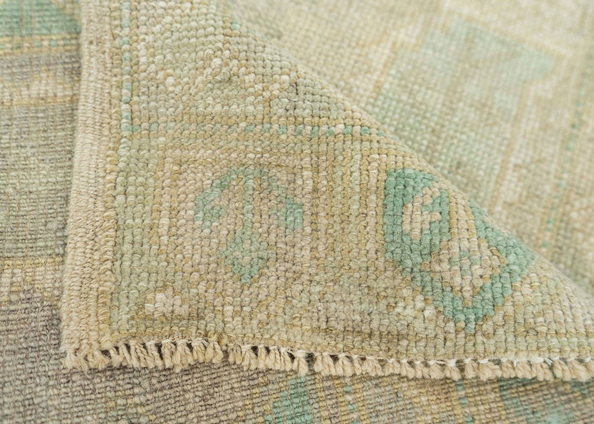 Turkish Mini Rug Oriental Hand Knotted Vintage Rug 1'9" x 3'11" #21013