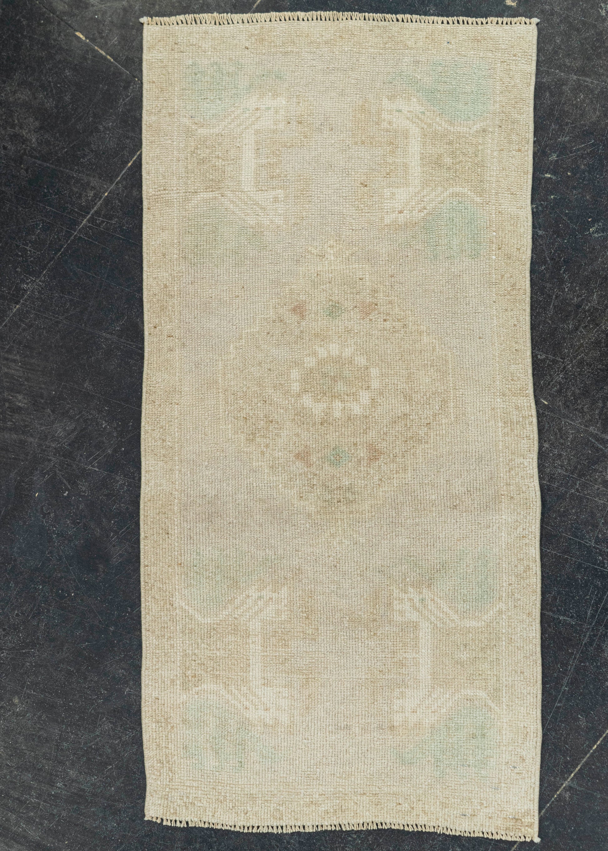 Turkish Mini Rug Oriental Hand Knotted Vintage Rug 1'7" x 3'4" #21264
