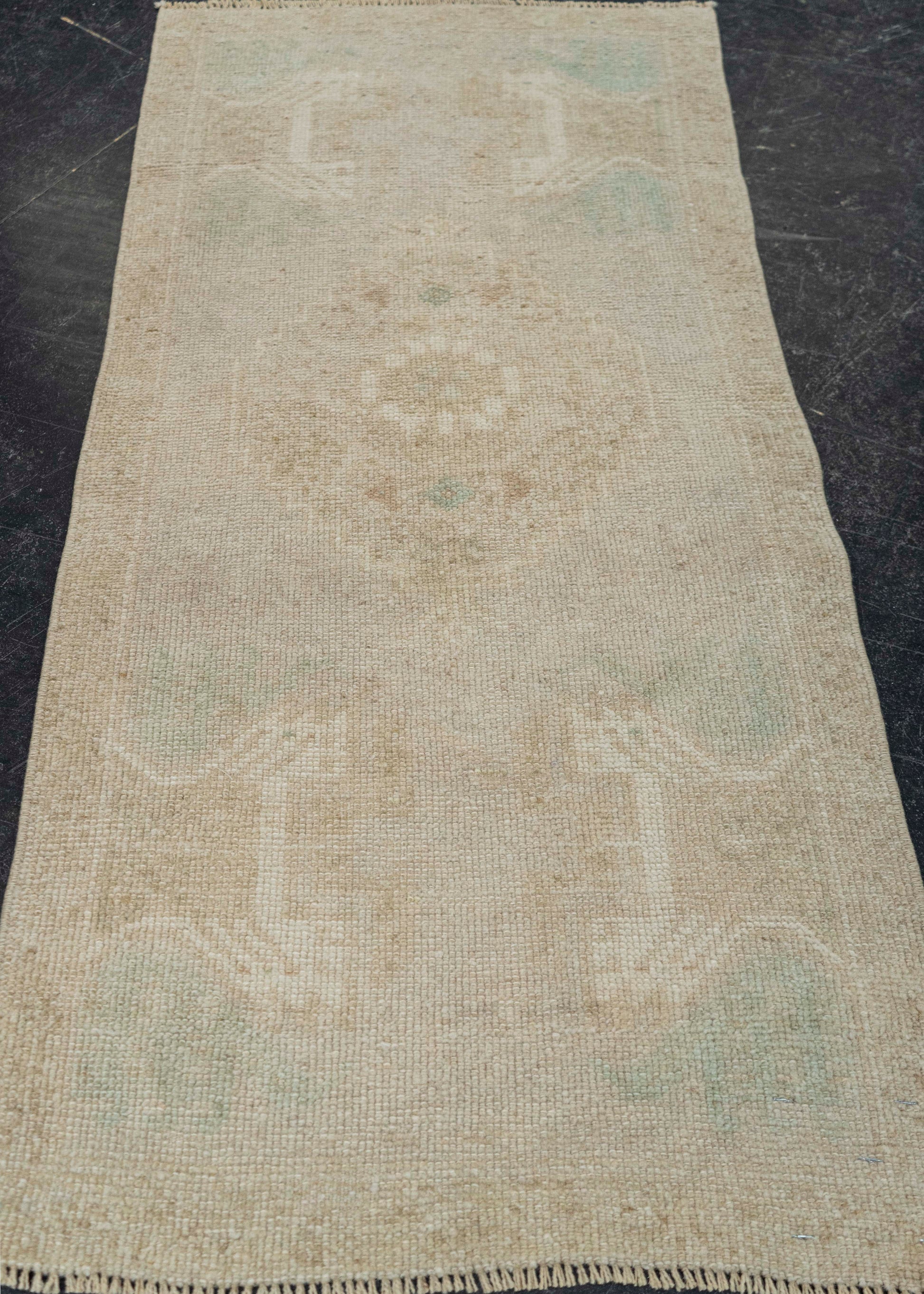 Turkish Mini Rug Oriental Hand Knotted Vintage Rug 1'7" x 3'4" #21264