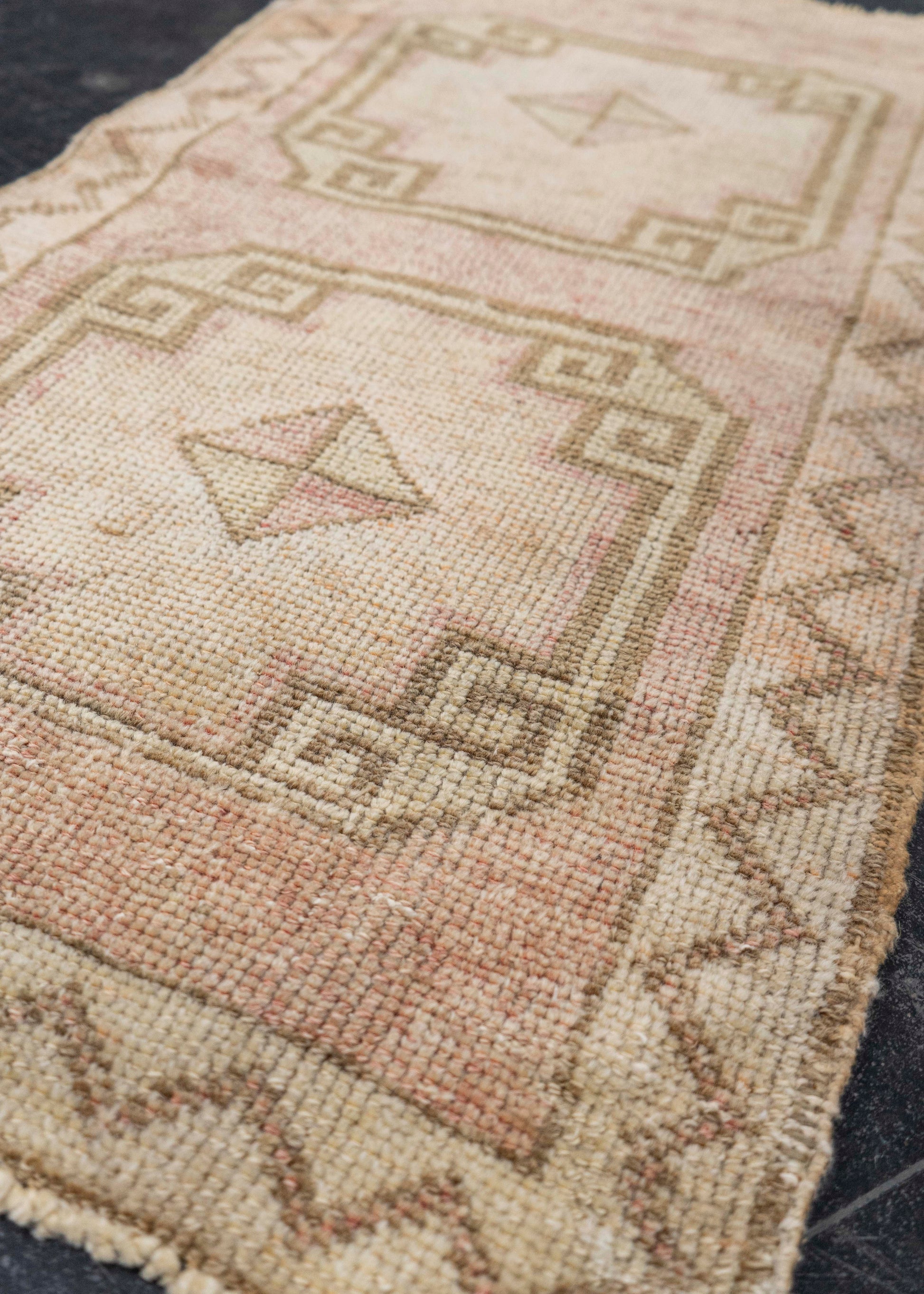 Turkish Mini Rug Oriental Hand Knotted Vintage Rug 1'9" x 3'1" #21290