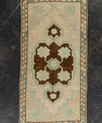 Turkish Mini Rug Oriental Hand Knotted Vintage Rug 1'6" x 3' #21291
