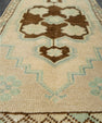 Turkish Mini Rug Oriental Hand Knotted Vintage Rug 1'6" x 3' #21291