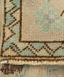Turkish Mini Rug Oriental Hand Knotted Vintage Rug 1'6" x 3' #21291
