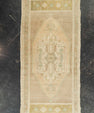 Turkish Mini Rug Oriental Hand Knotted Vintage Rug 1'8" x 3'7" #21036