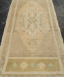 Turkish Mini Rug Oriental Hand Knotted Vintage Rug 1'8" x 3'7" #21036